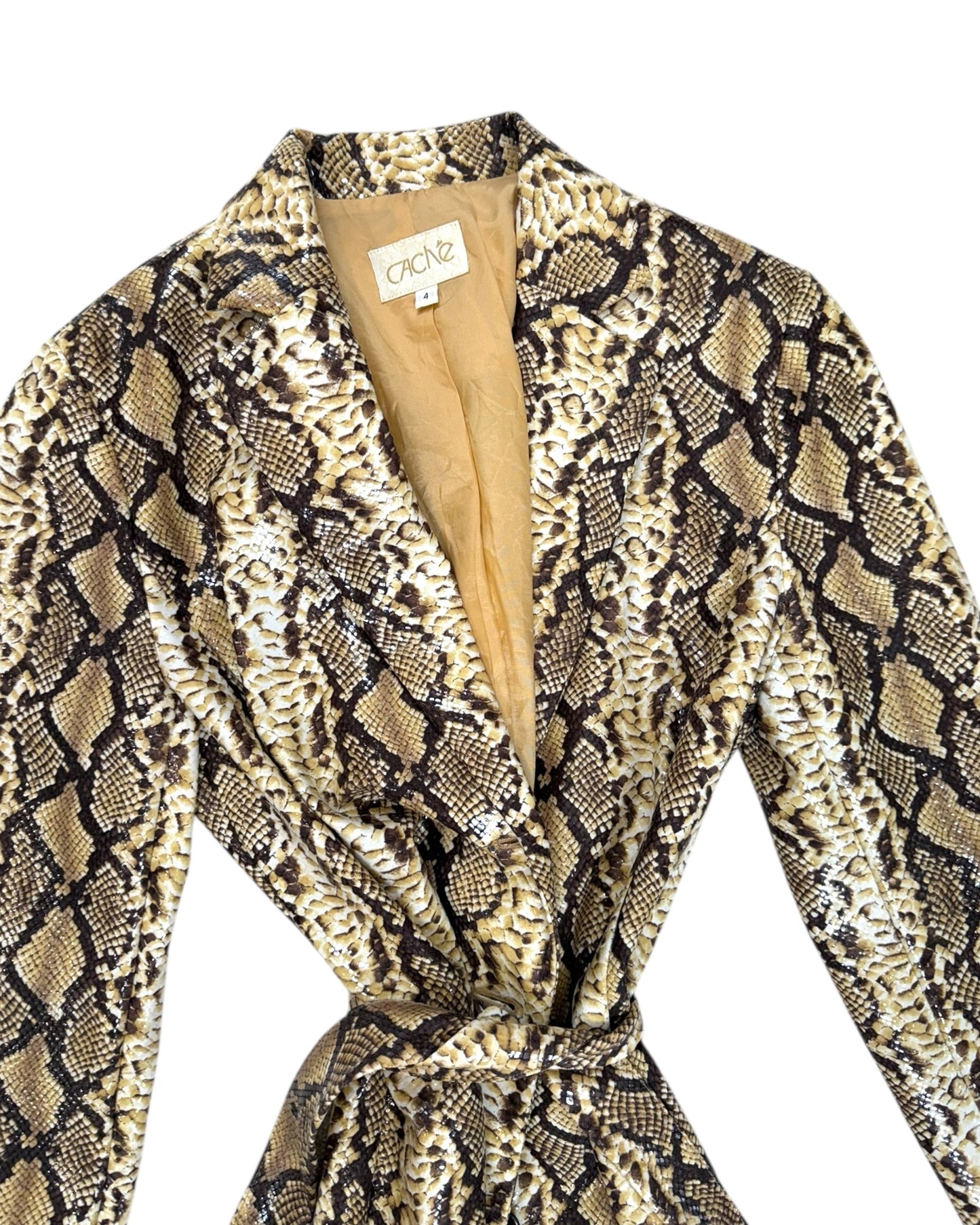 Vintage Caché Snakeskin Jacket