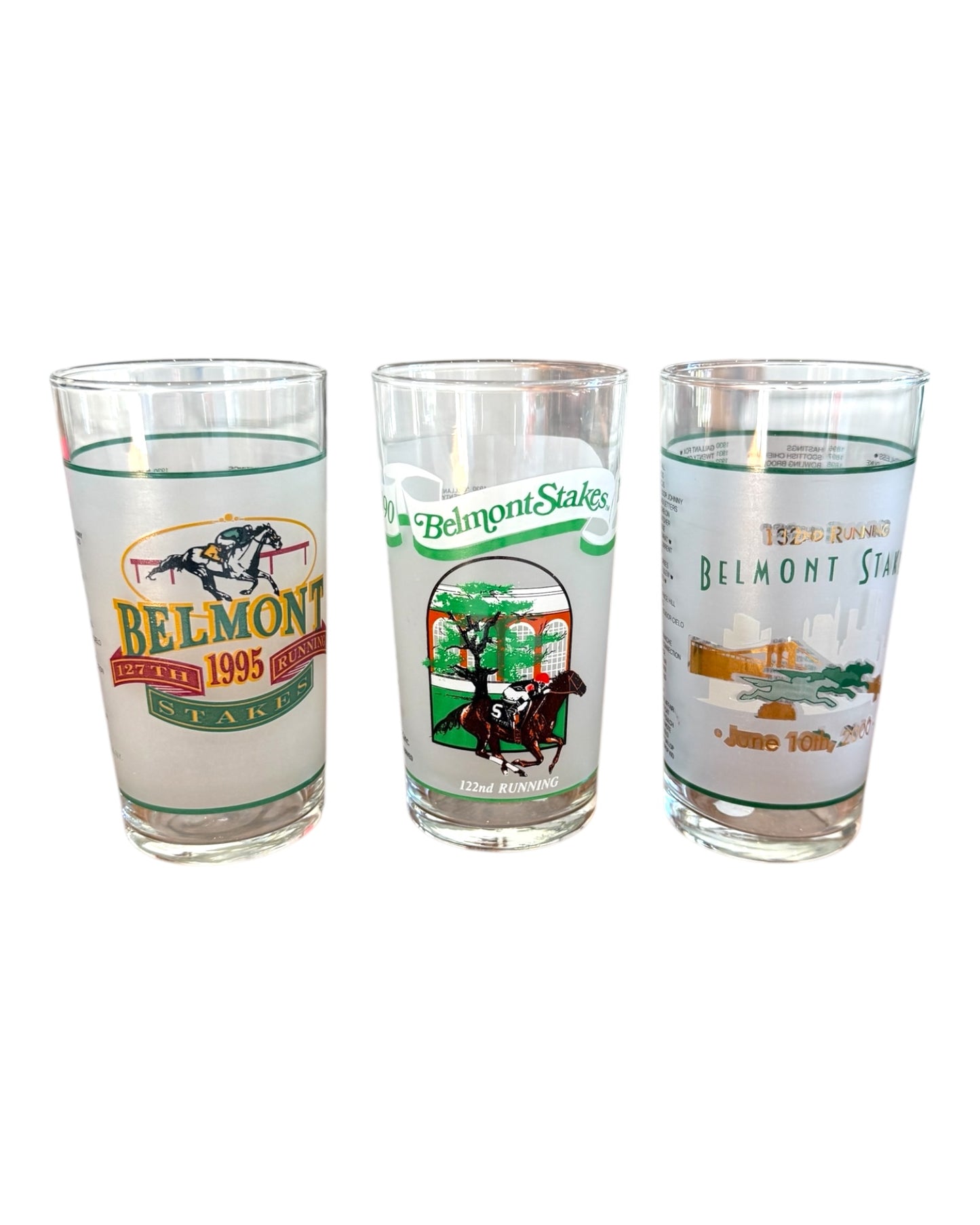 Vintage Belmont Stakes Glasses