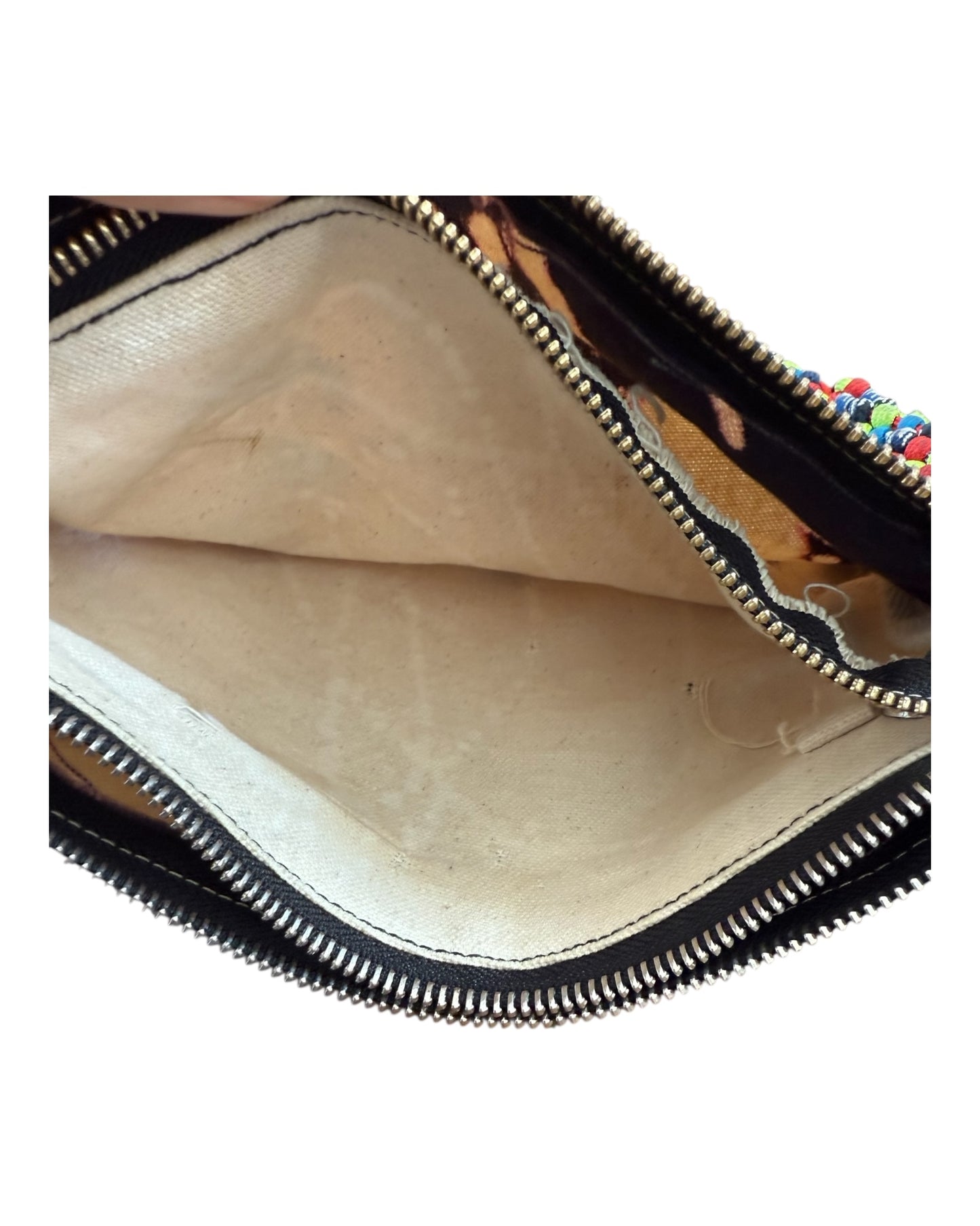 Reworked Vintage Clutch with XL Braided Handle