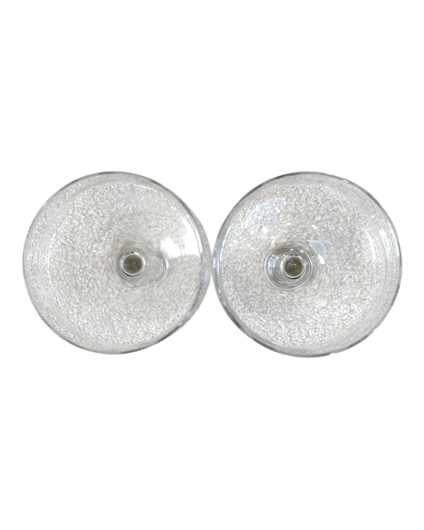 Vintage Pair of Etched Glasses