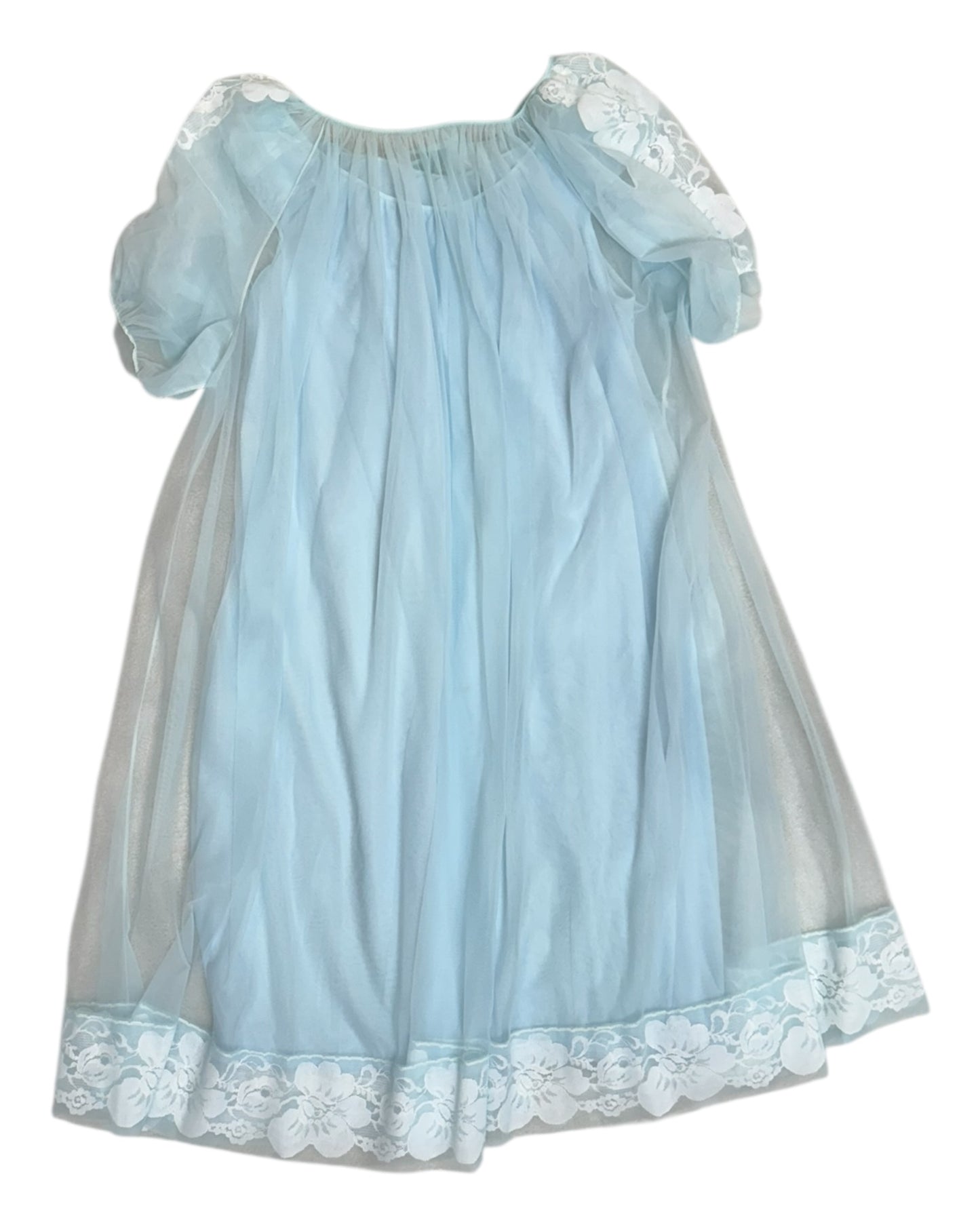 Vintage Blue Lace Nightie Set