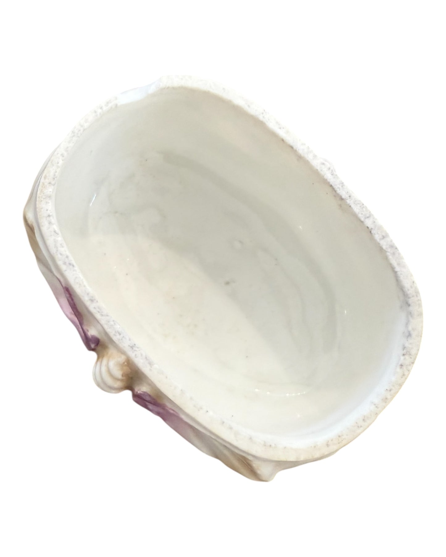 Vintage Porcelain Shell Small Trinket Box