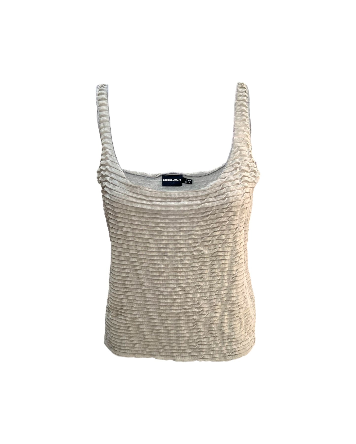 Vintage Giorgio Armani Grey Tank Top Blouse