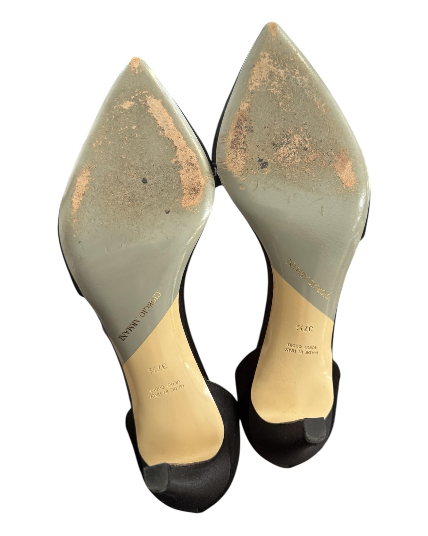 Vintage Giorgio Armani D'Orsay Black Pumps