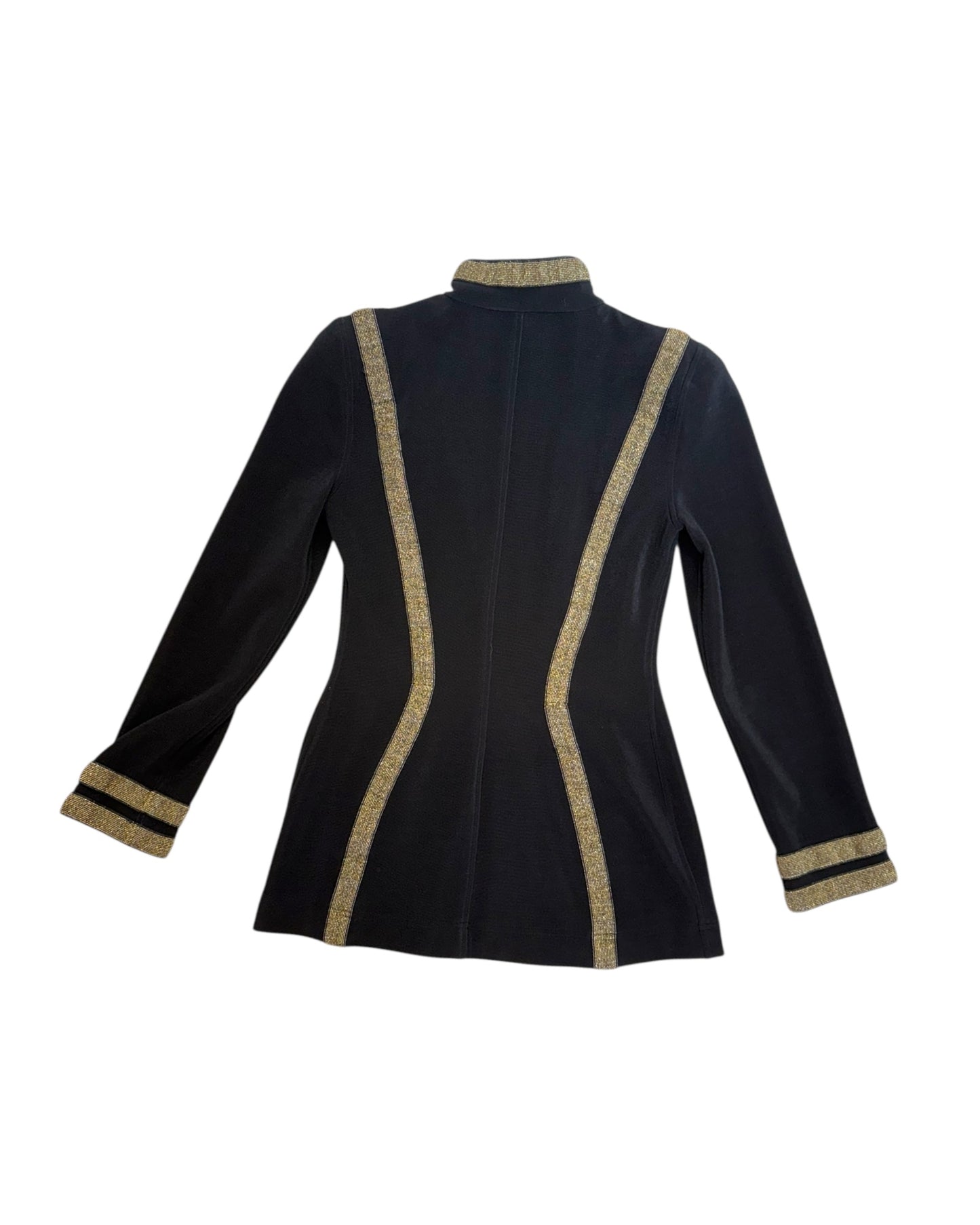 Vintage Black and Gold Stretchy Pant Suit