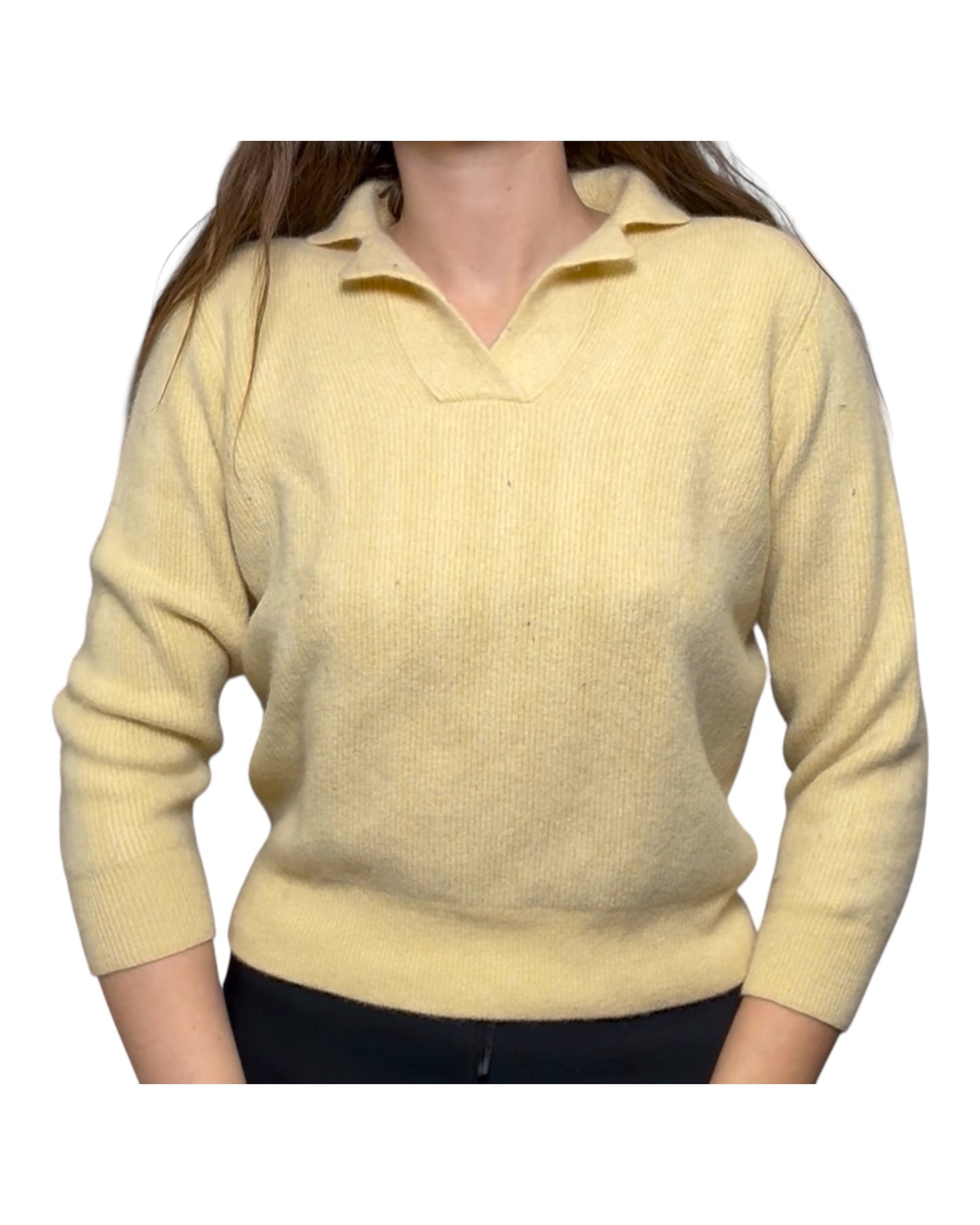 Vintage Loro Piana Yellow Cashmere Sweater