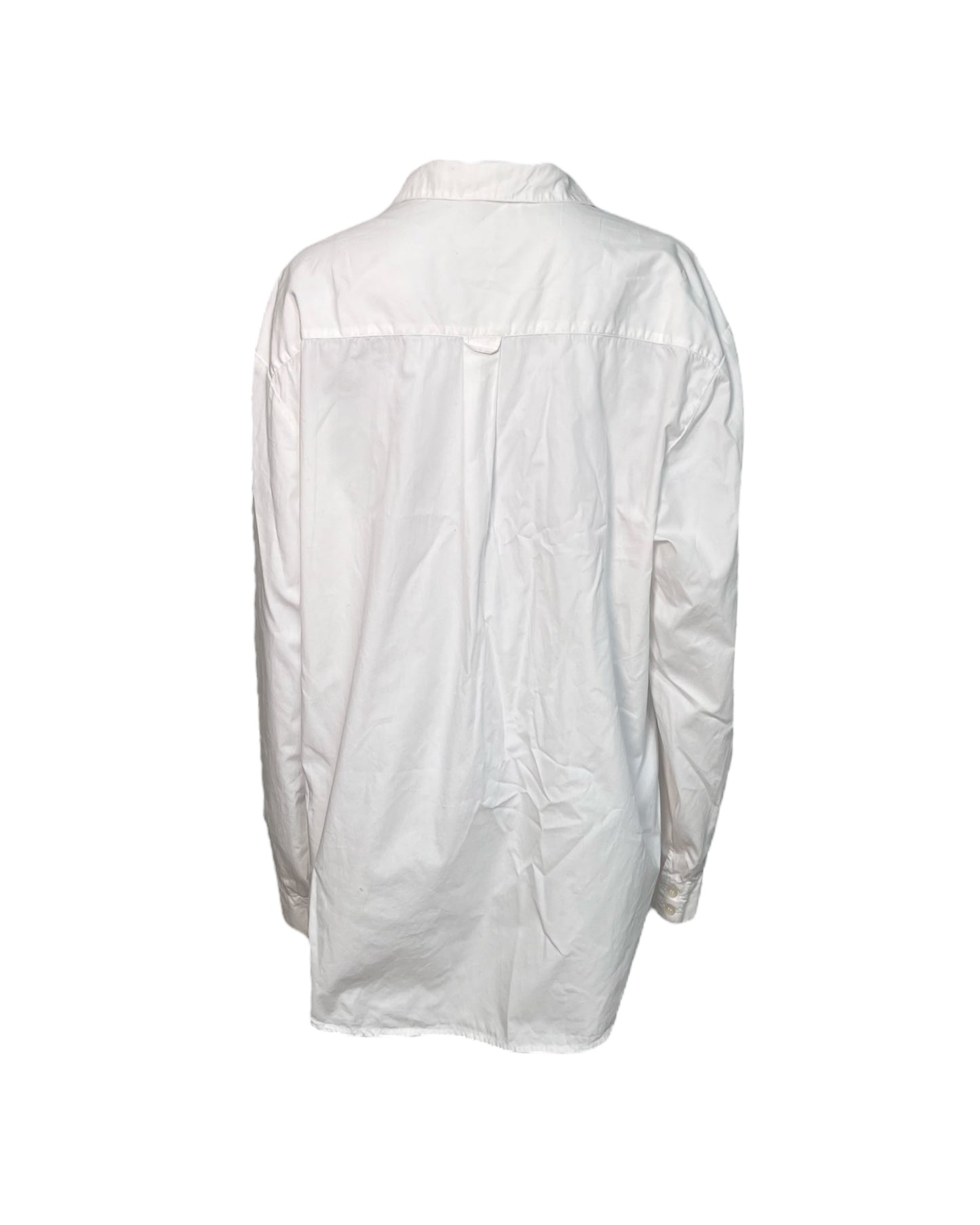 Vintage 2000s Moschino White Cotton Tunic Blouse