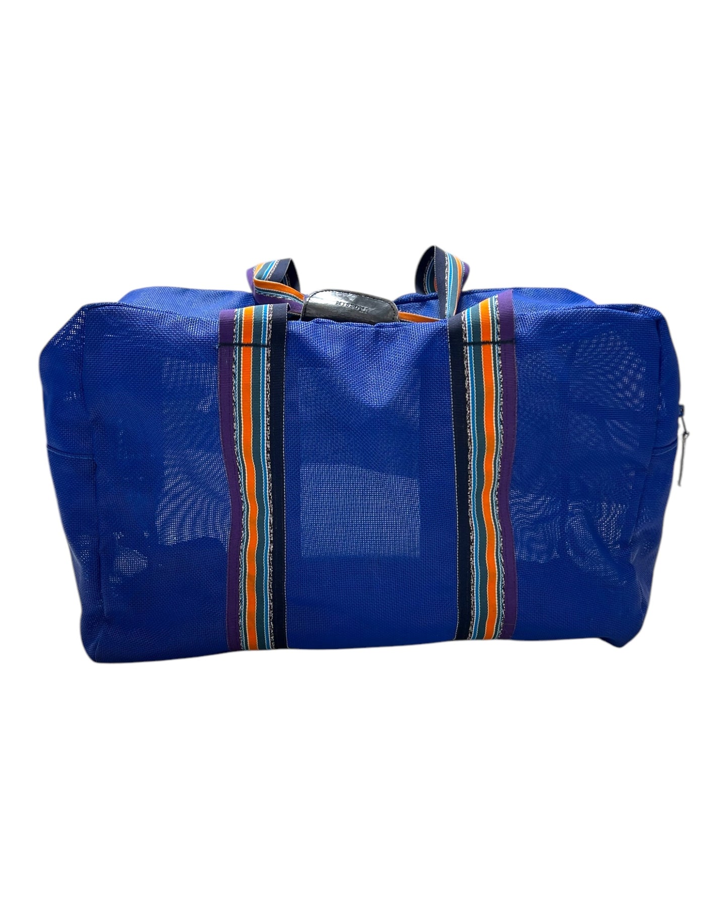 Vintage Missoni Blue Mesh Duffle Bag