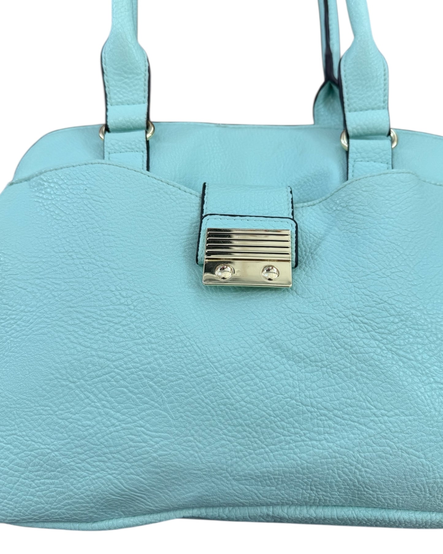 Vintage Turquoise Leather Shoulder Bag