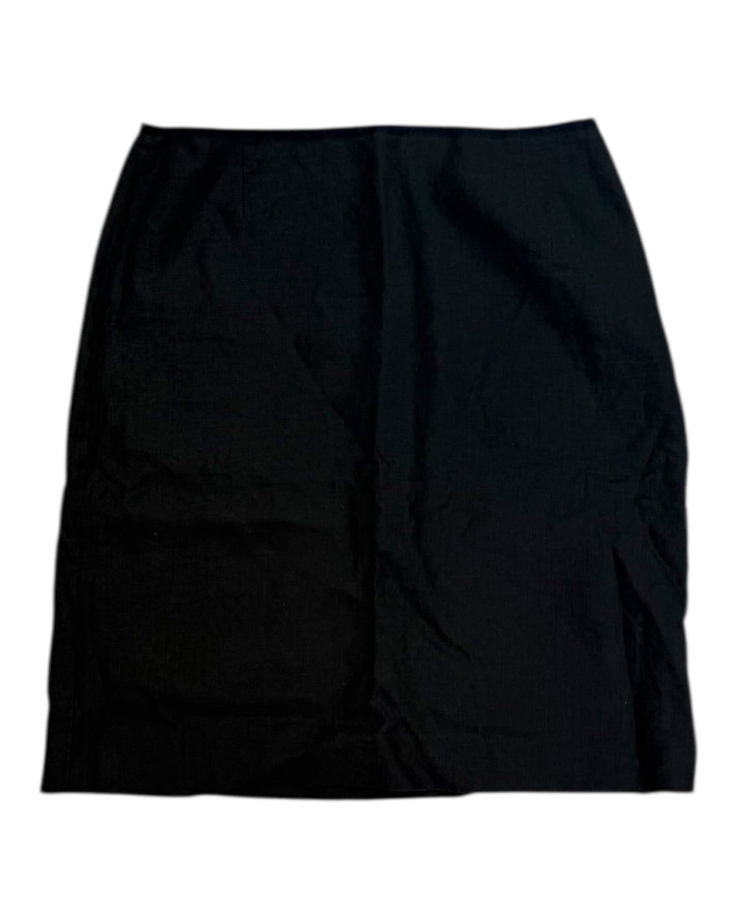 Vintage J-Crew Black Linen Skirt