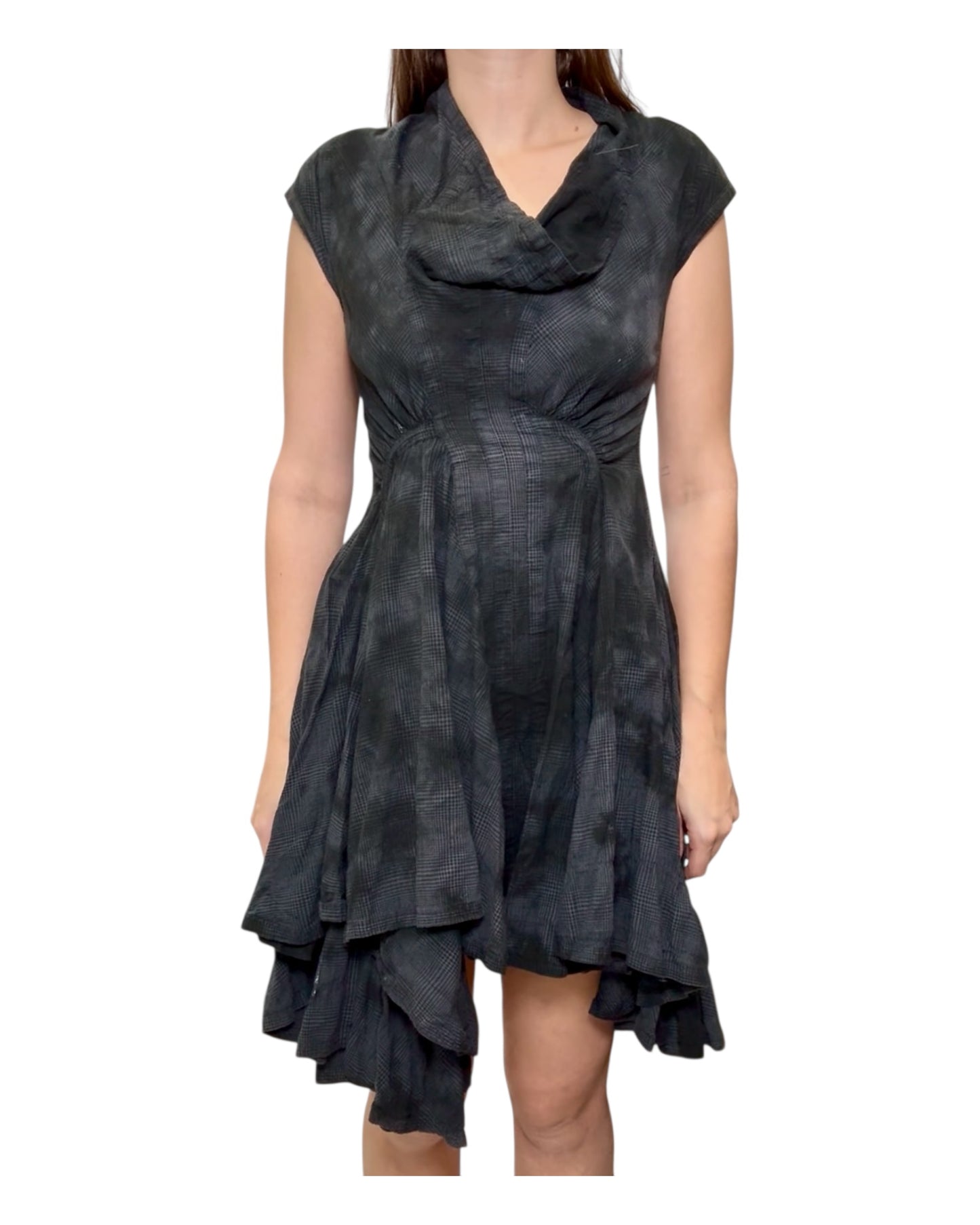 Pre-Loved All Saints Blue Asymmetrical Dress