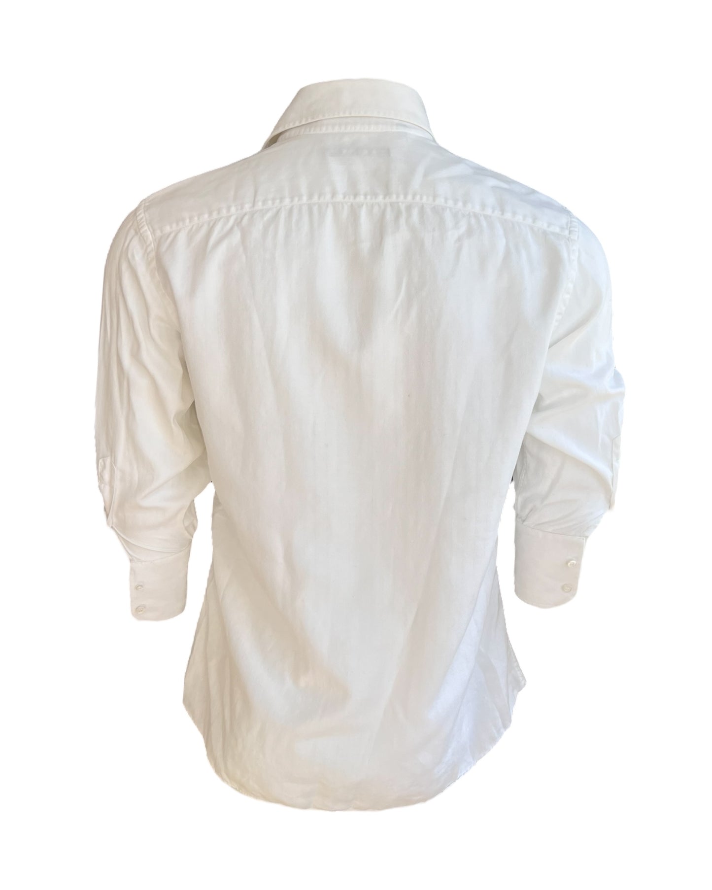 Vintage Gucci White Button-Up Top