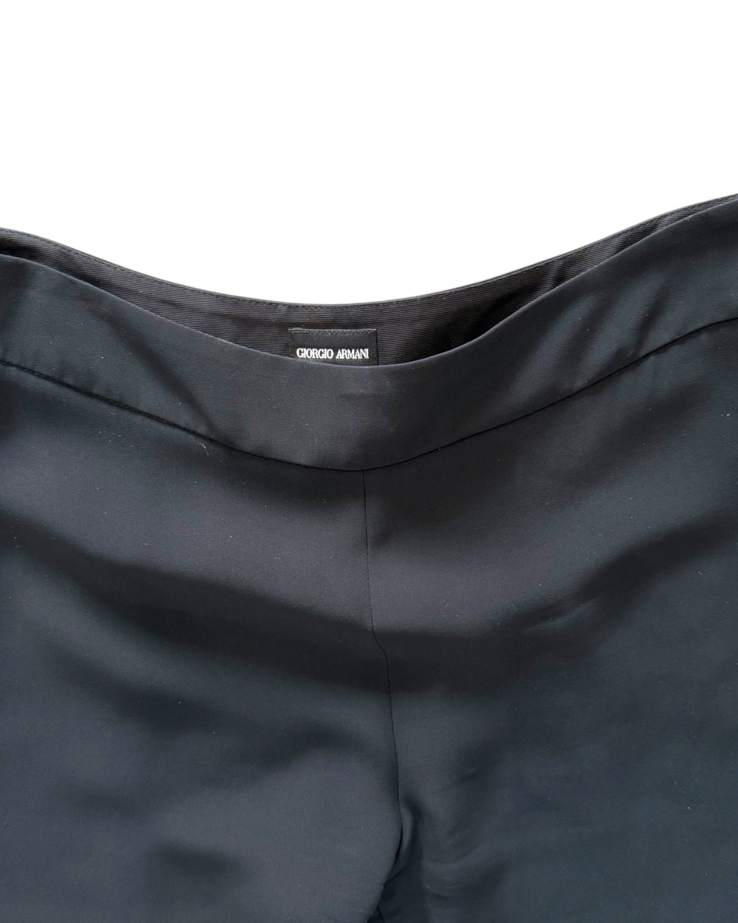 Pre-Loved Armani Privé Black Silk Suit