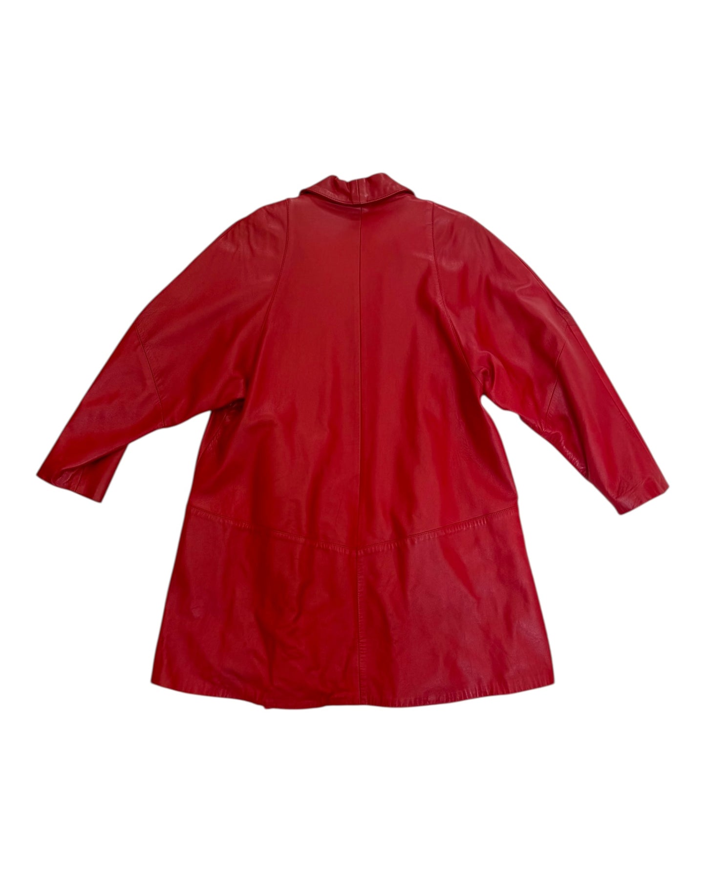 Vintage Red Leather Jacket