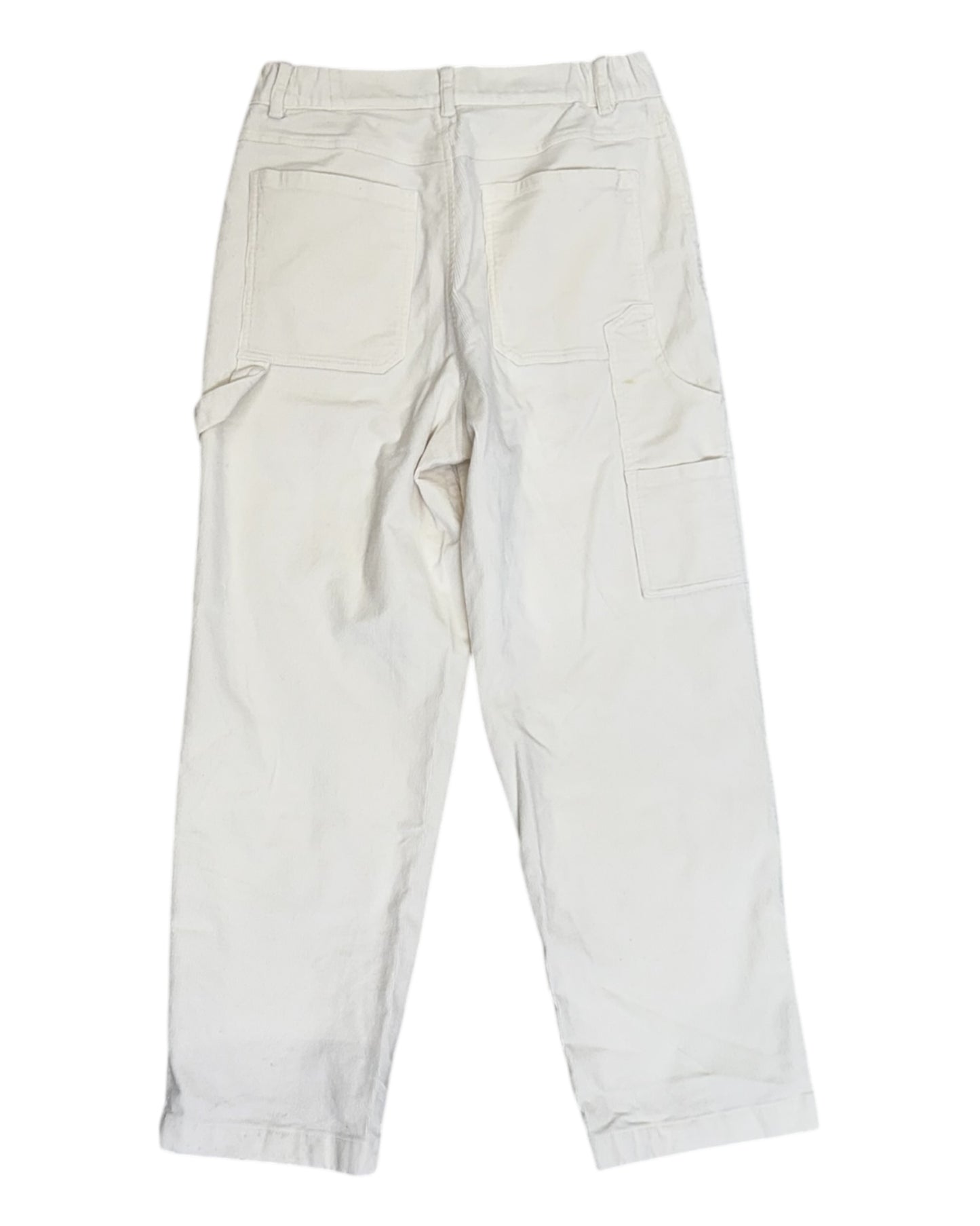 Pre-Loved White Corduroy Jeans
