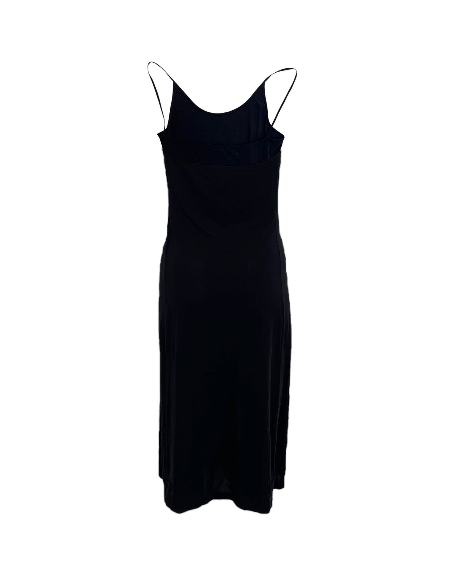 Vintage 2000s Jill Sander Black Midi Tank Dress