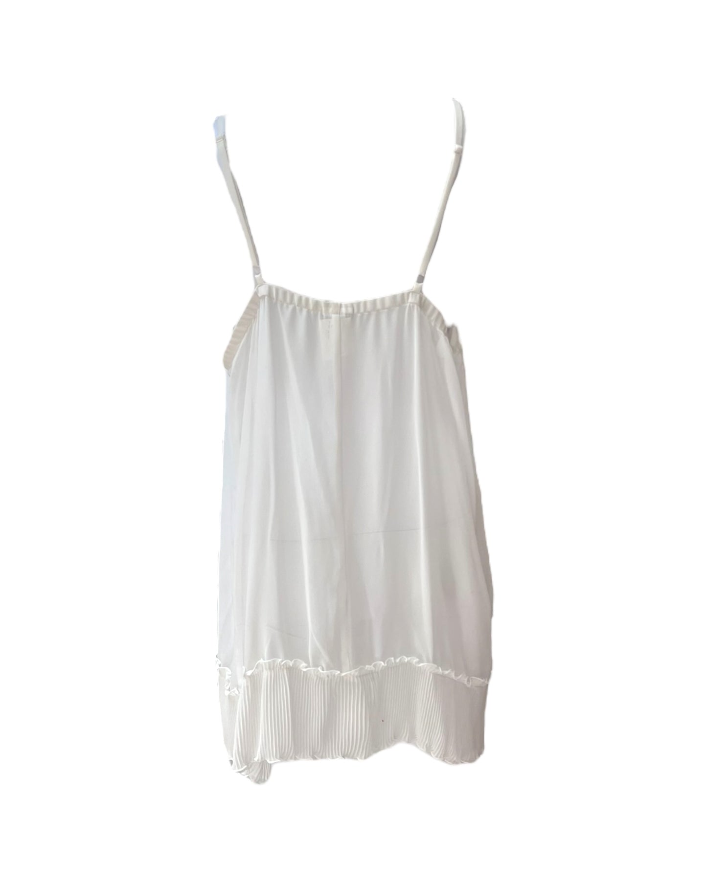 Vintage Sheer White Lingerie Dress