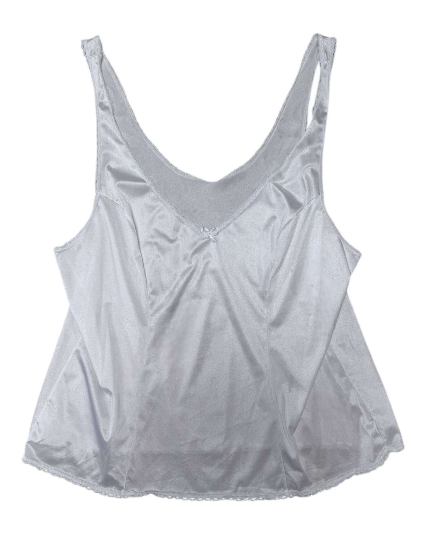 Vintage Vanity Fair White Silky Tank Top