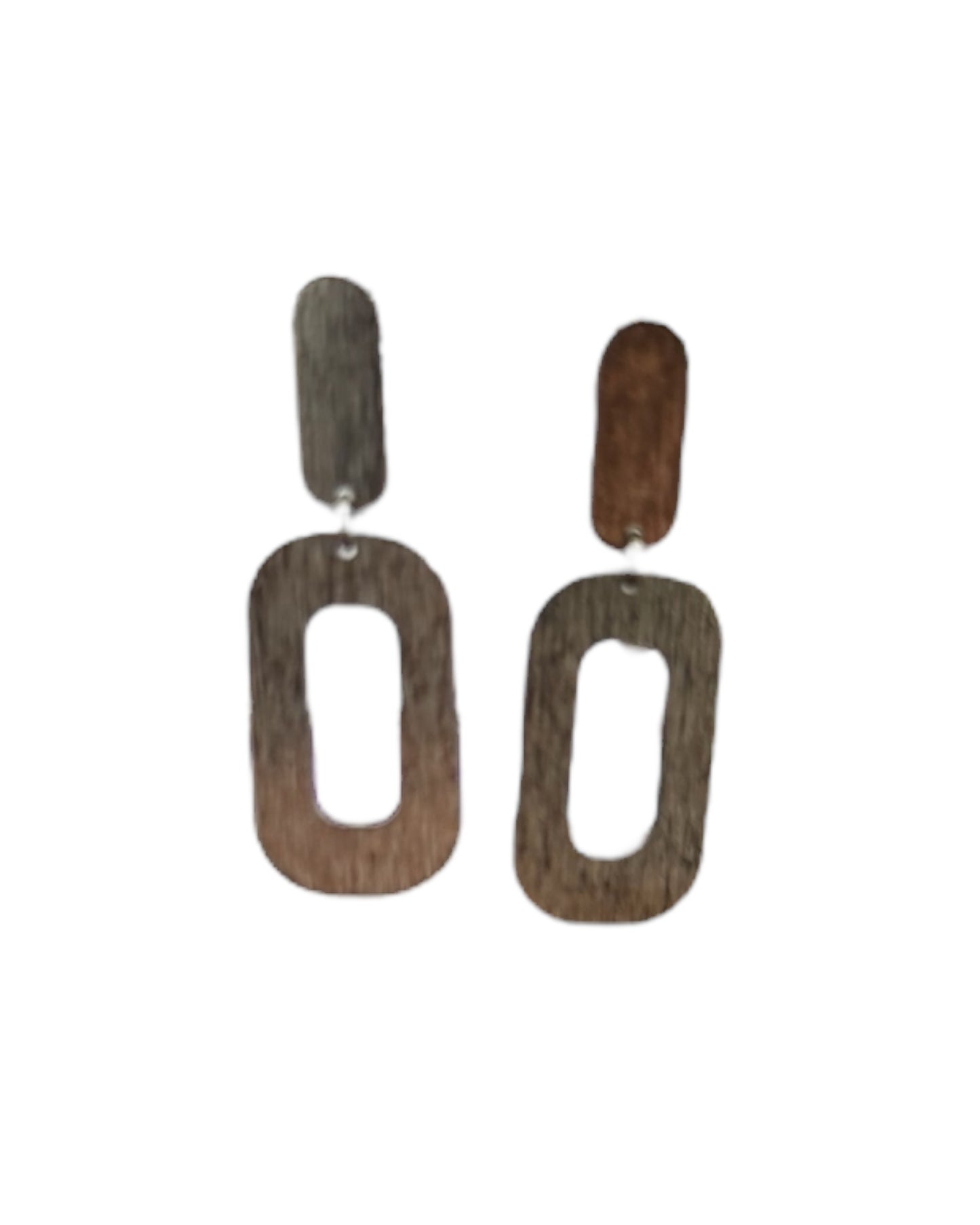 Vintage Silver Geometric Earrings