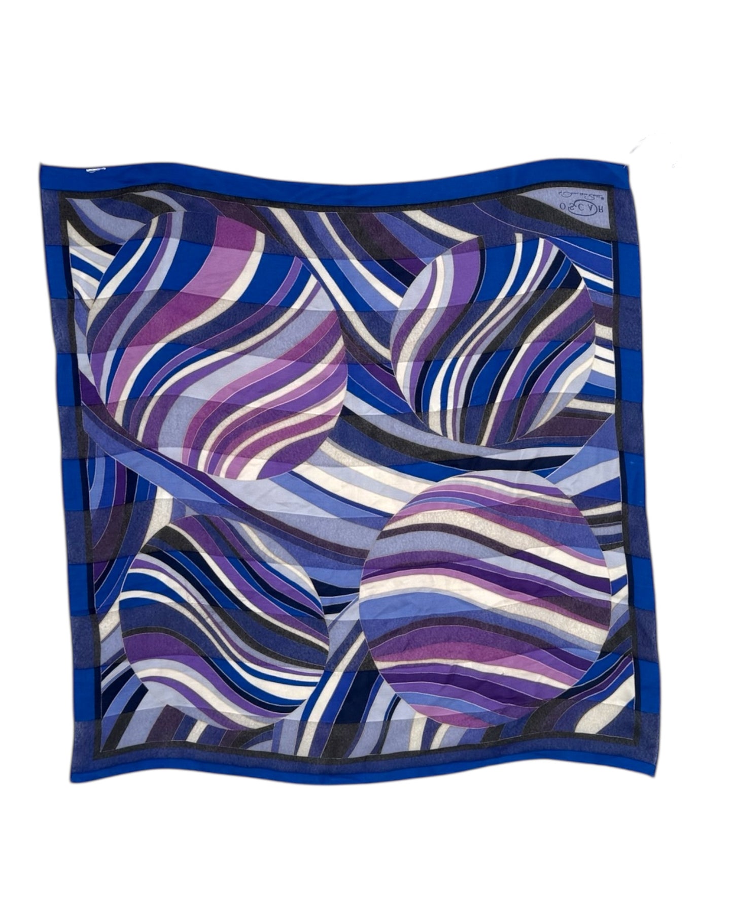Vintage Oscar de la Renta Purple Scarf