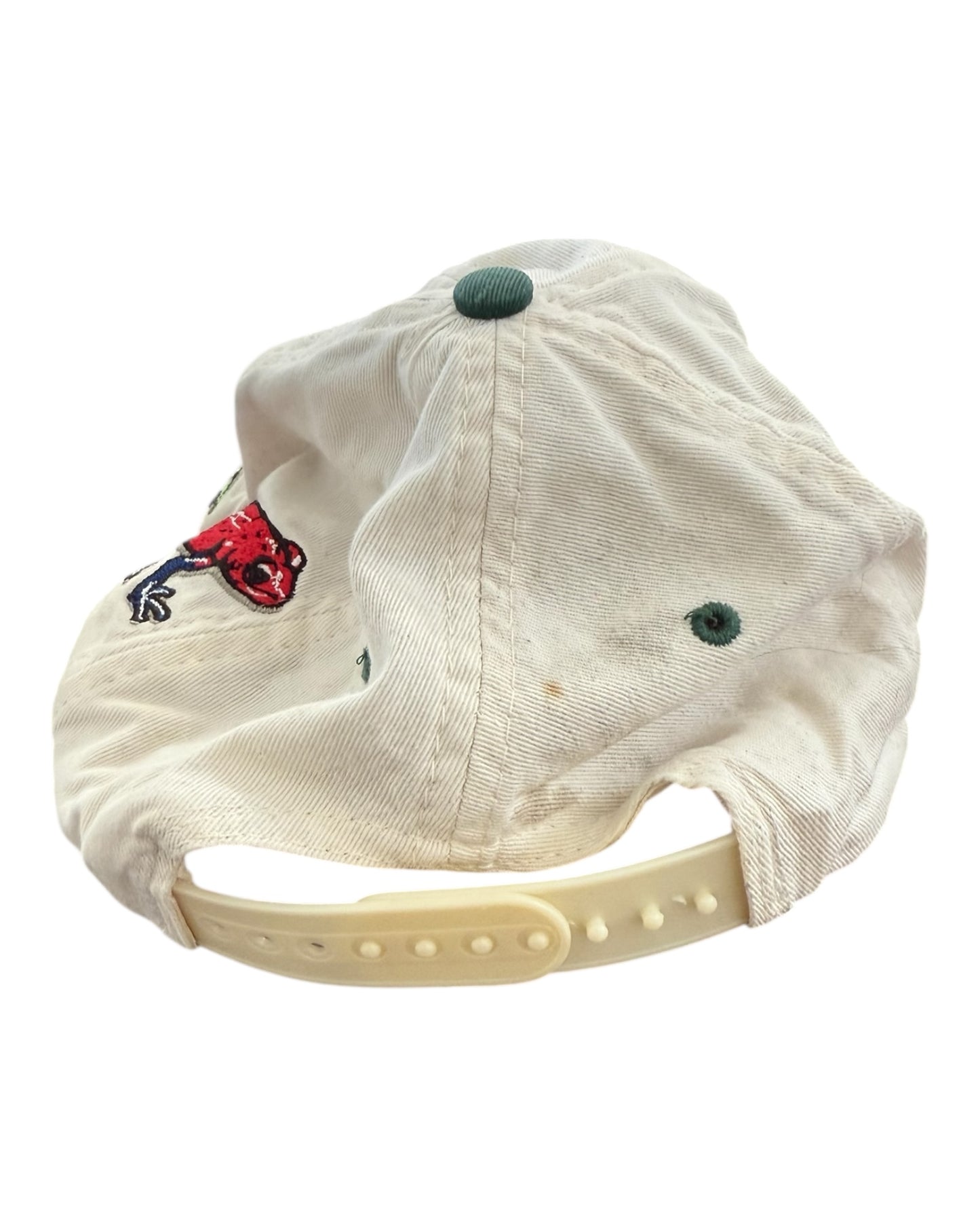 Vintage Embroidered Frog Hat