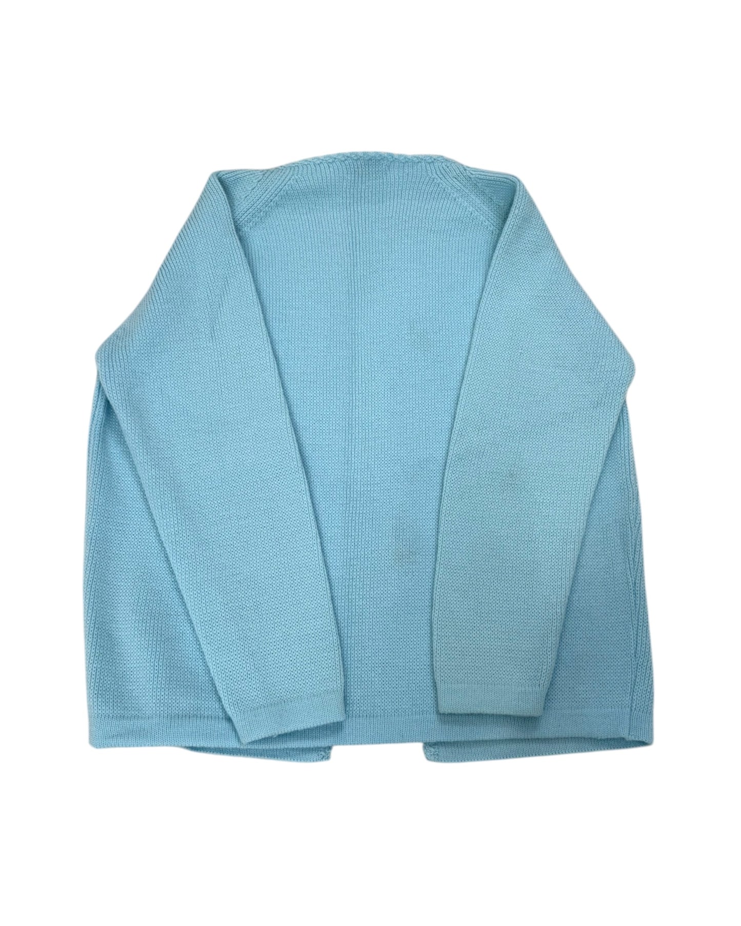Vintage Blue and Pink Embroidered Cardigan Sweaters