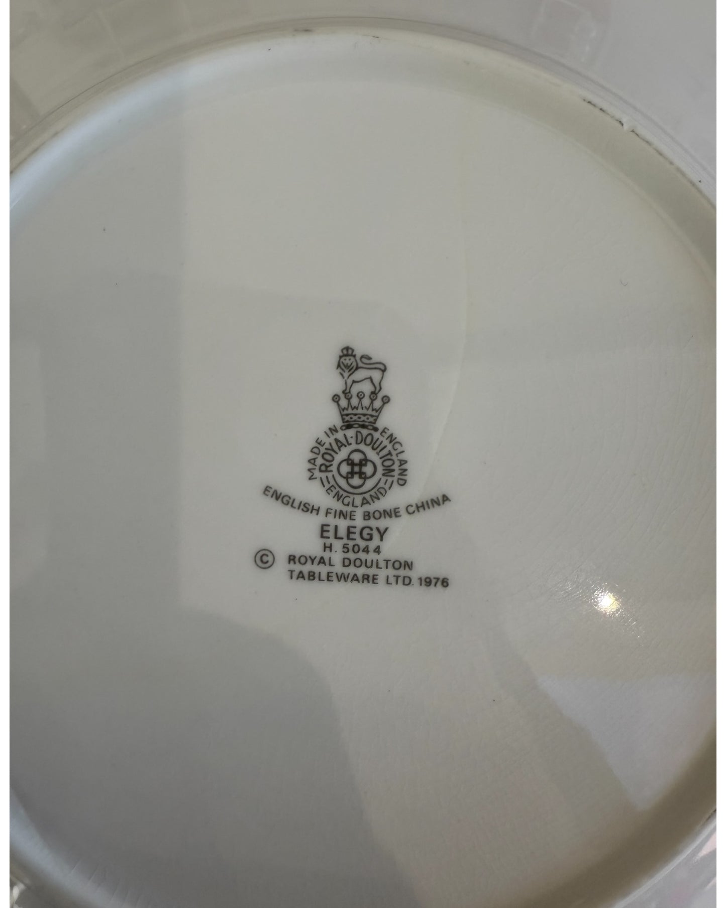 Vintage Set of 5 Royal Elegy Fine China Plates