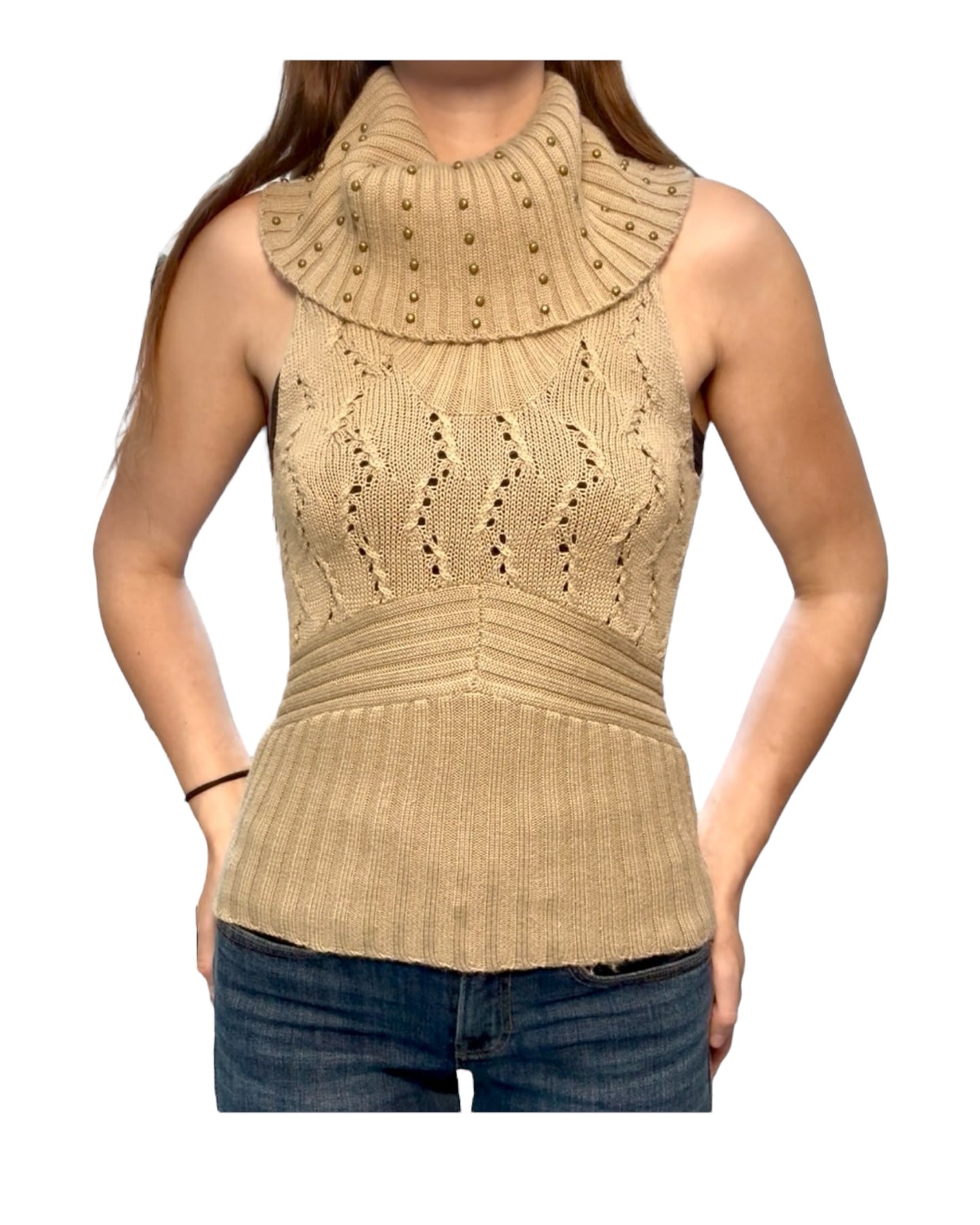 Vintage Turtleneck Sweater Vest