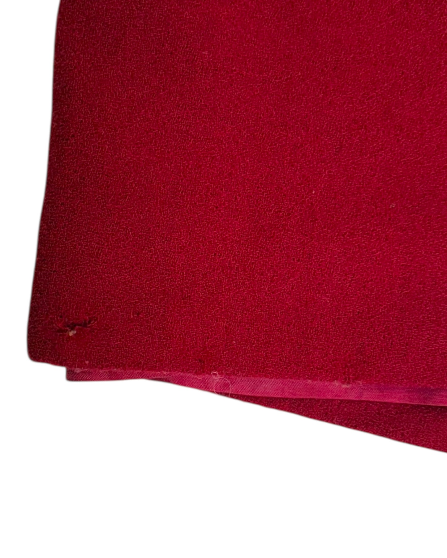 Vintage Red Wool Midi Skirt