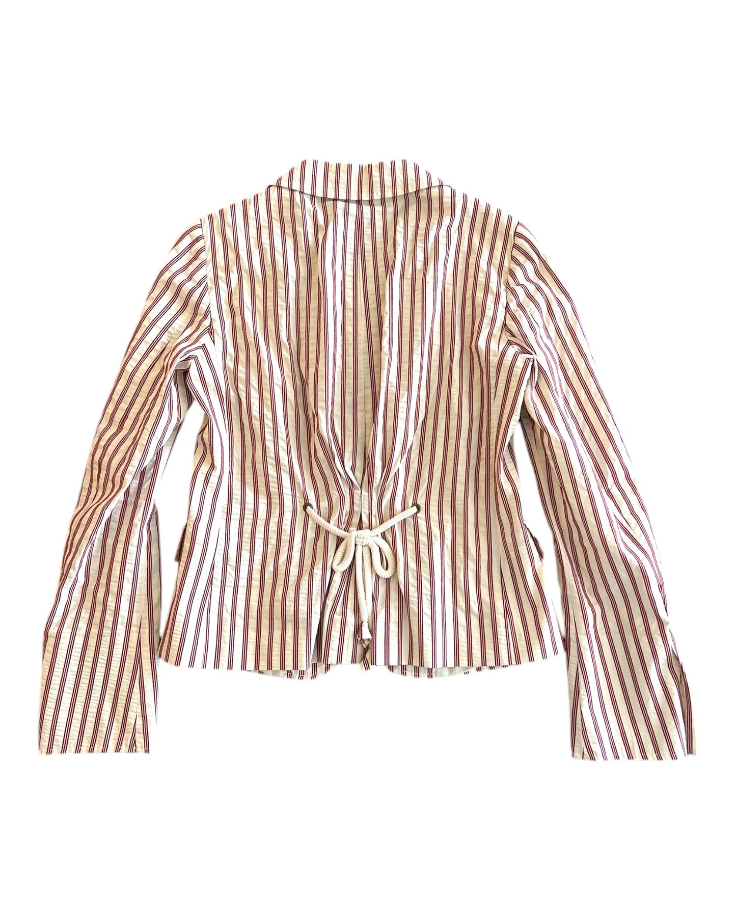 Vintage 2000s Moschino Red Stripe Blazer