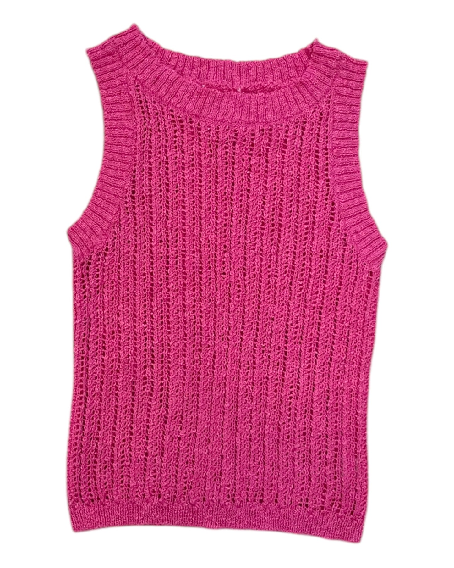 Vintage Pink Knit Tank Top