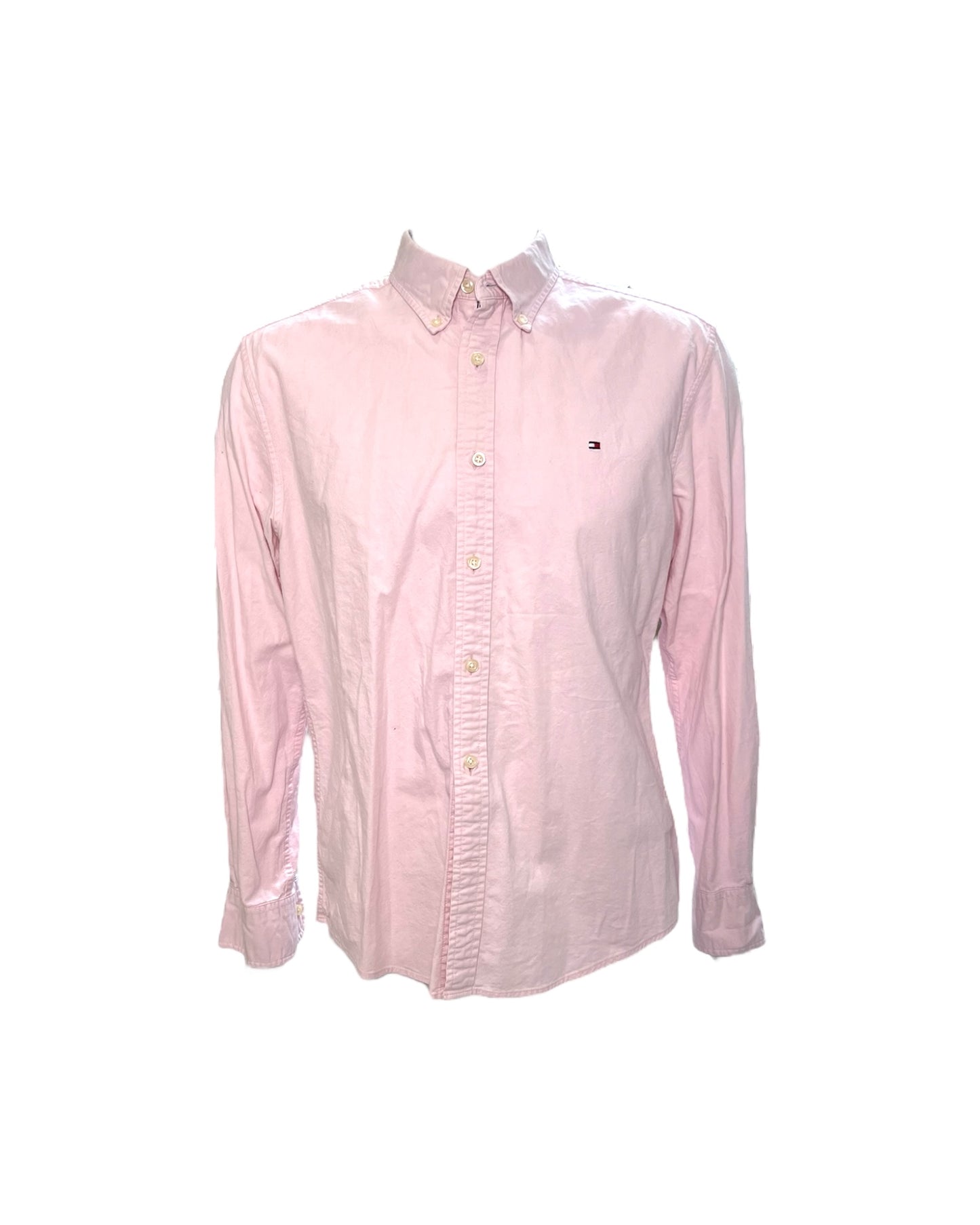 Pre-Loved Tommy Hilfiger Pale Pink Button-Up Top