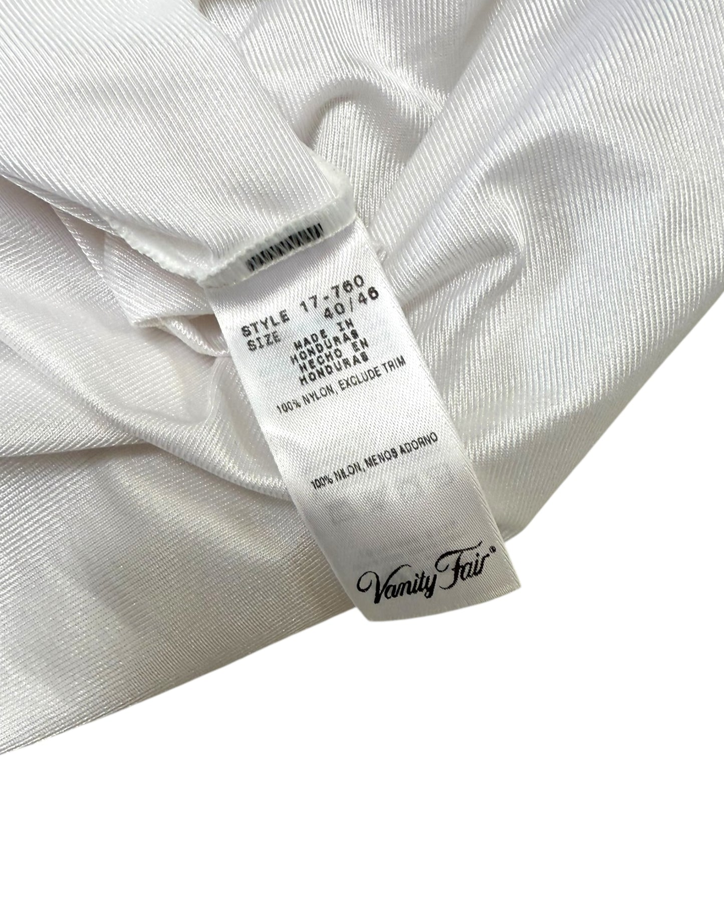 Vintage Vanity Fair White Silky Tank Top