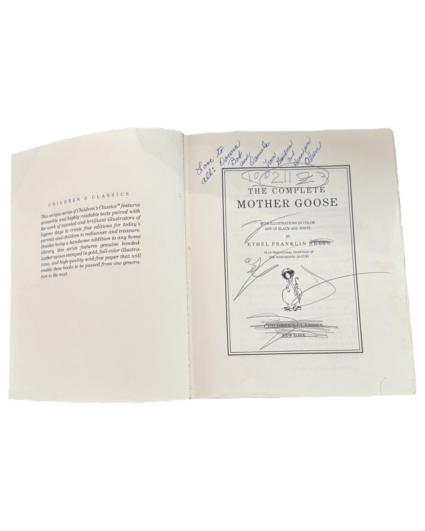 The Complete Mother Goose Illustrated in Color by Ethel Franklin Betts from 1988