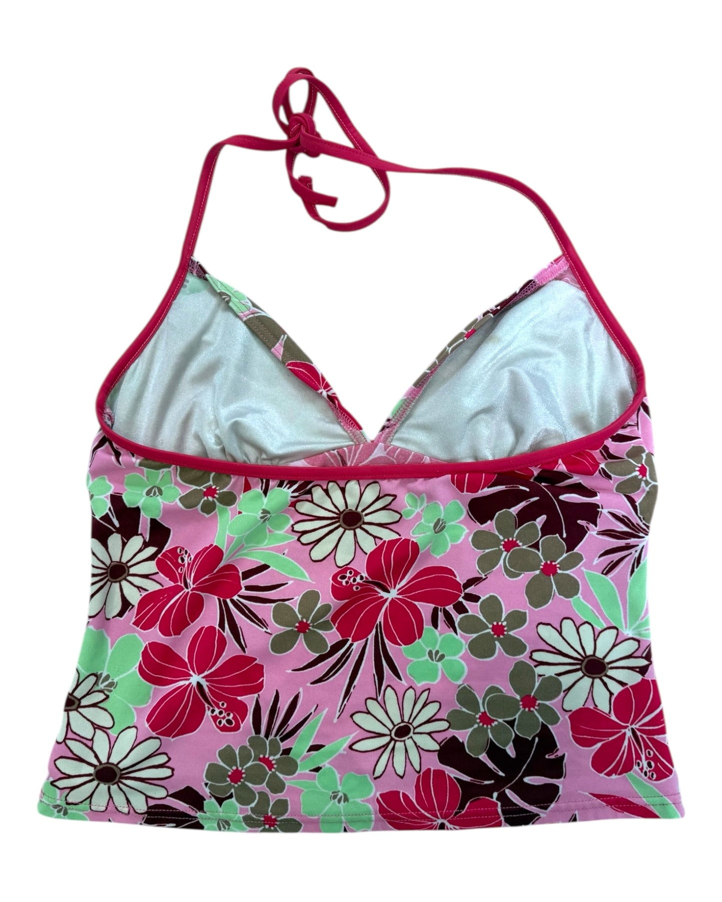 Vintage Pink Floral Tankini