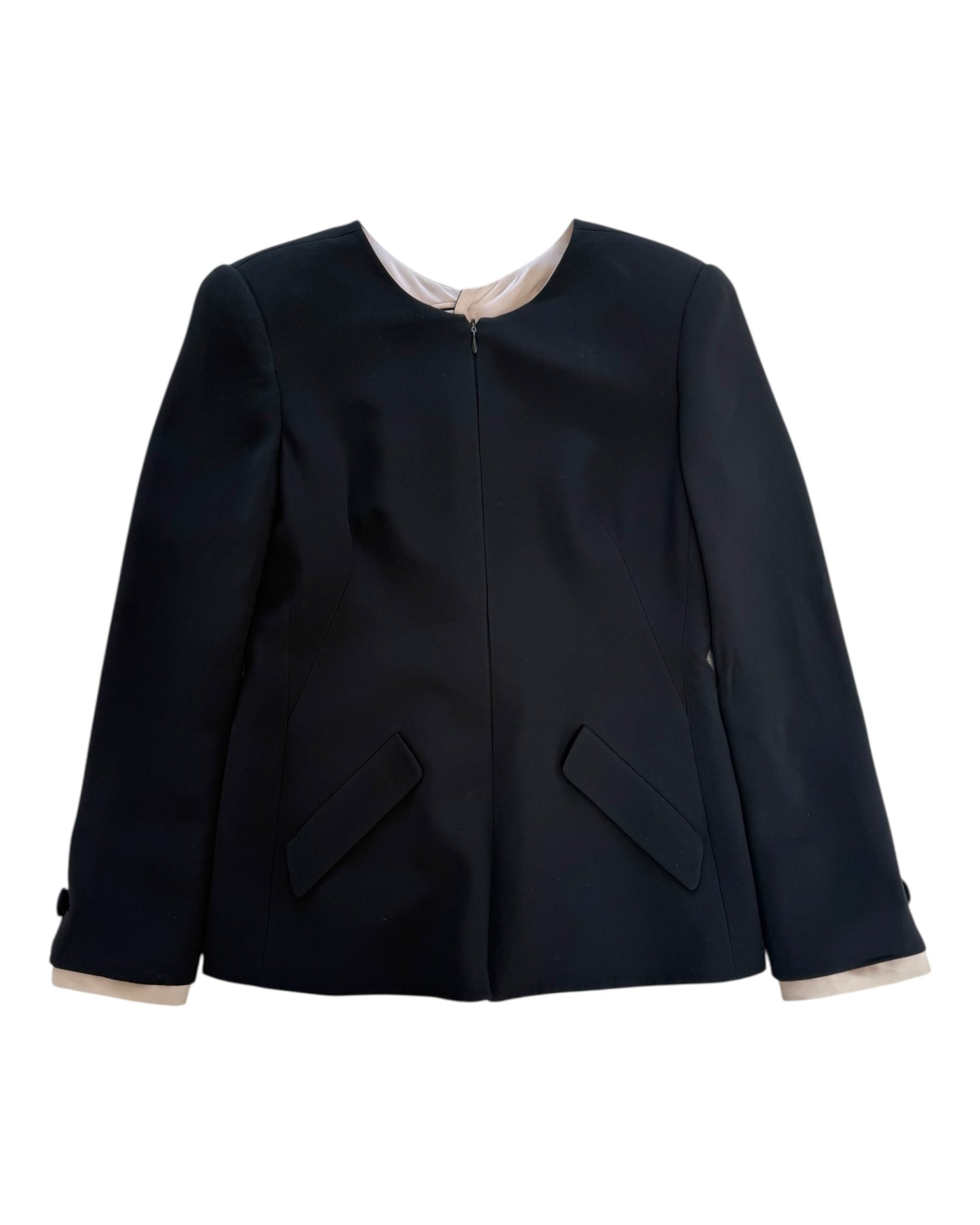 Pre-Loved Armani Privé Black Silk Suit
