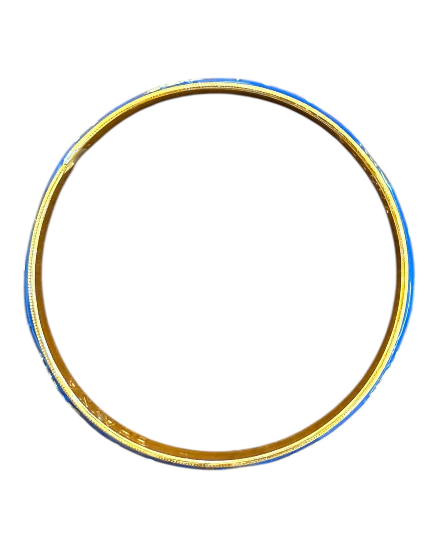 Vintage Blue and Gold Indian Bangle