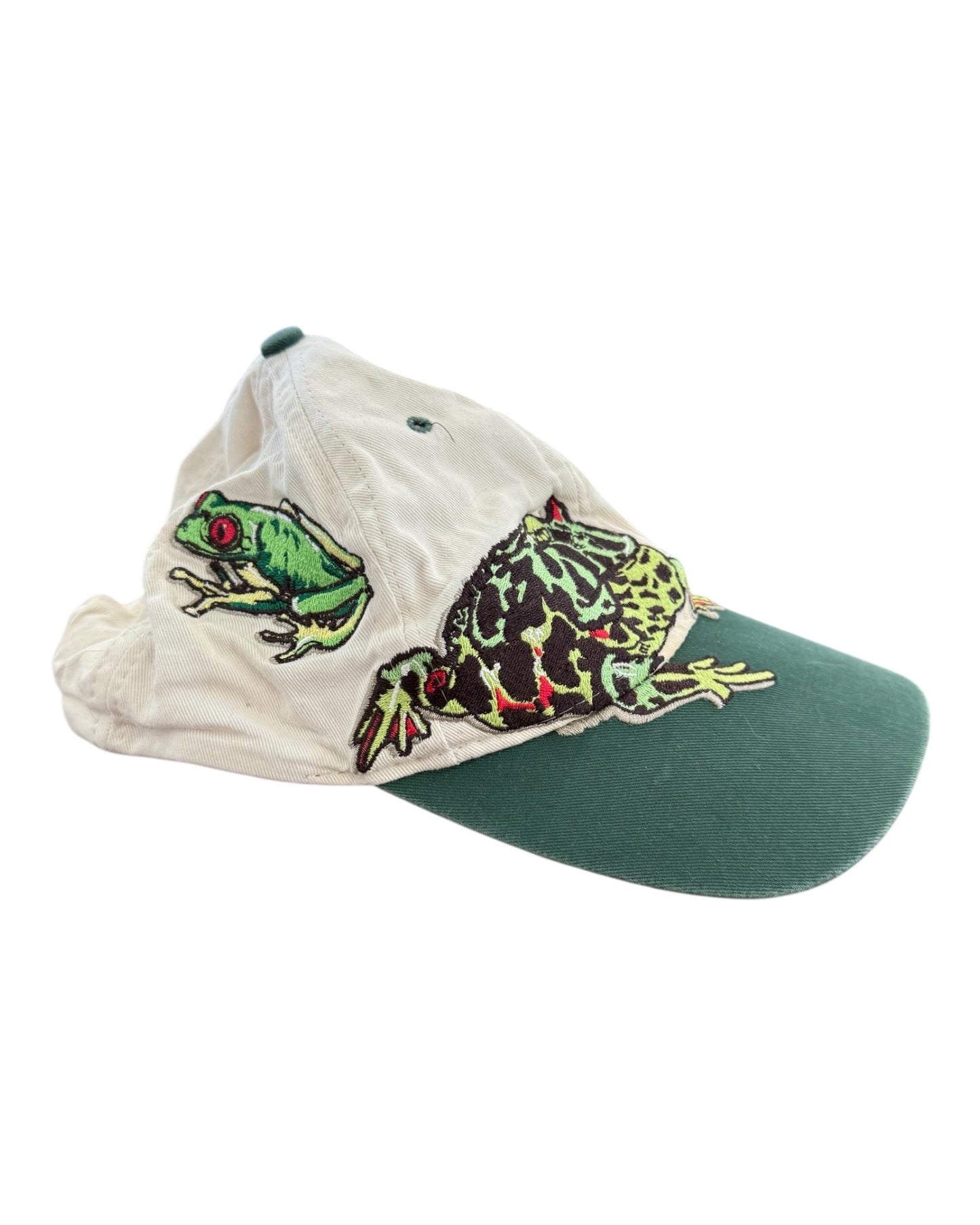Vintage Embroidered Frog Hat