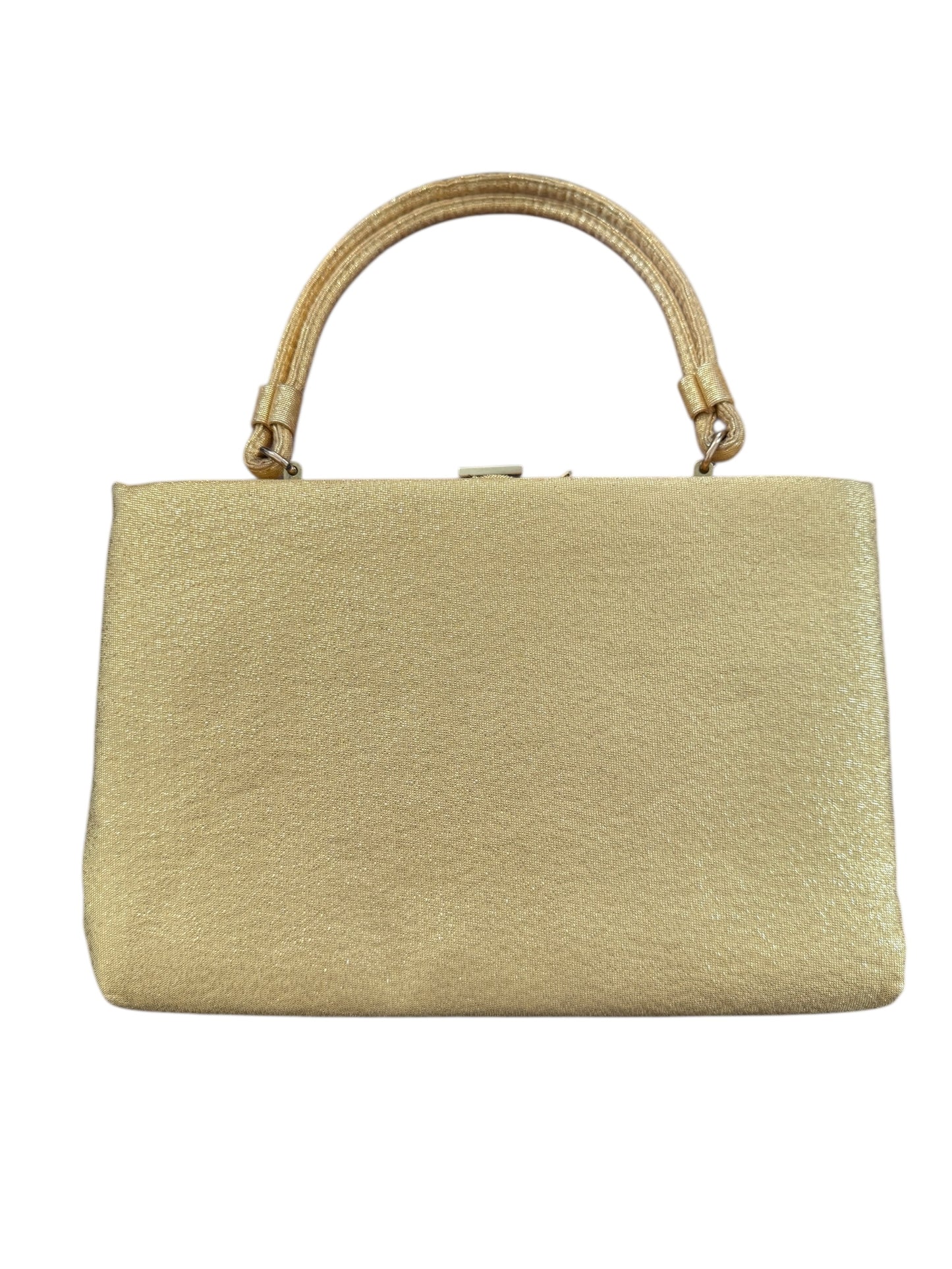 Vintage 1960s Gold Shimmer Clasp Purse