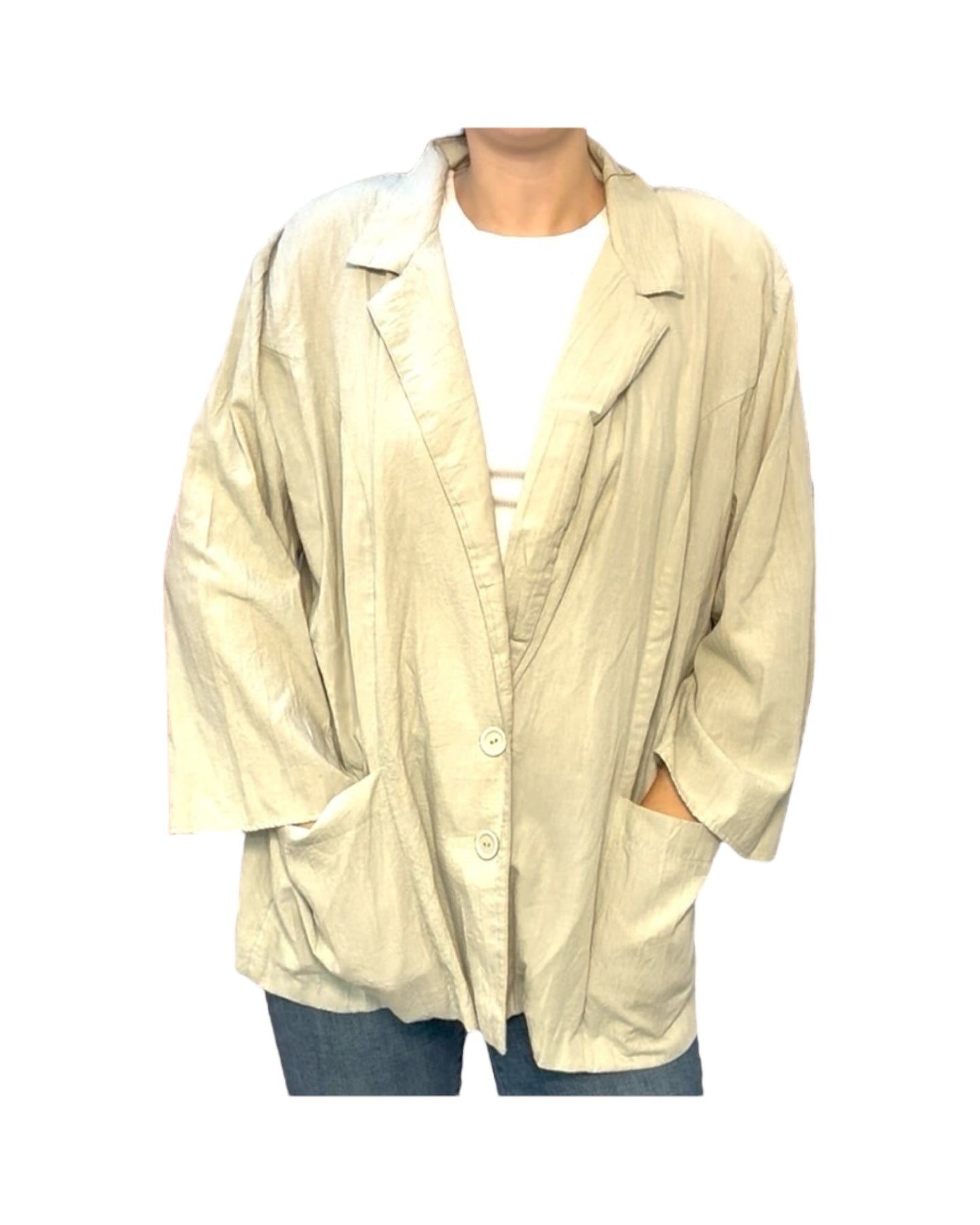 Vintage Oversized Sage Green Light Jacket