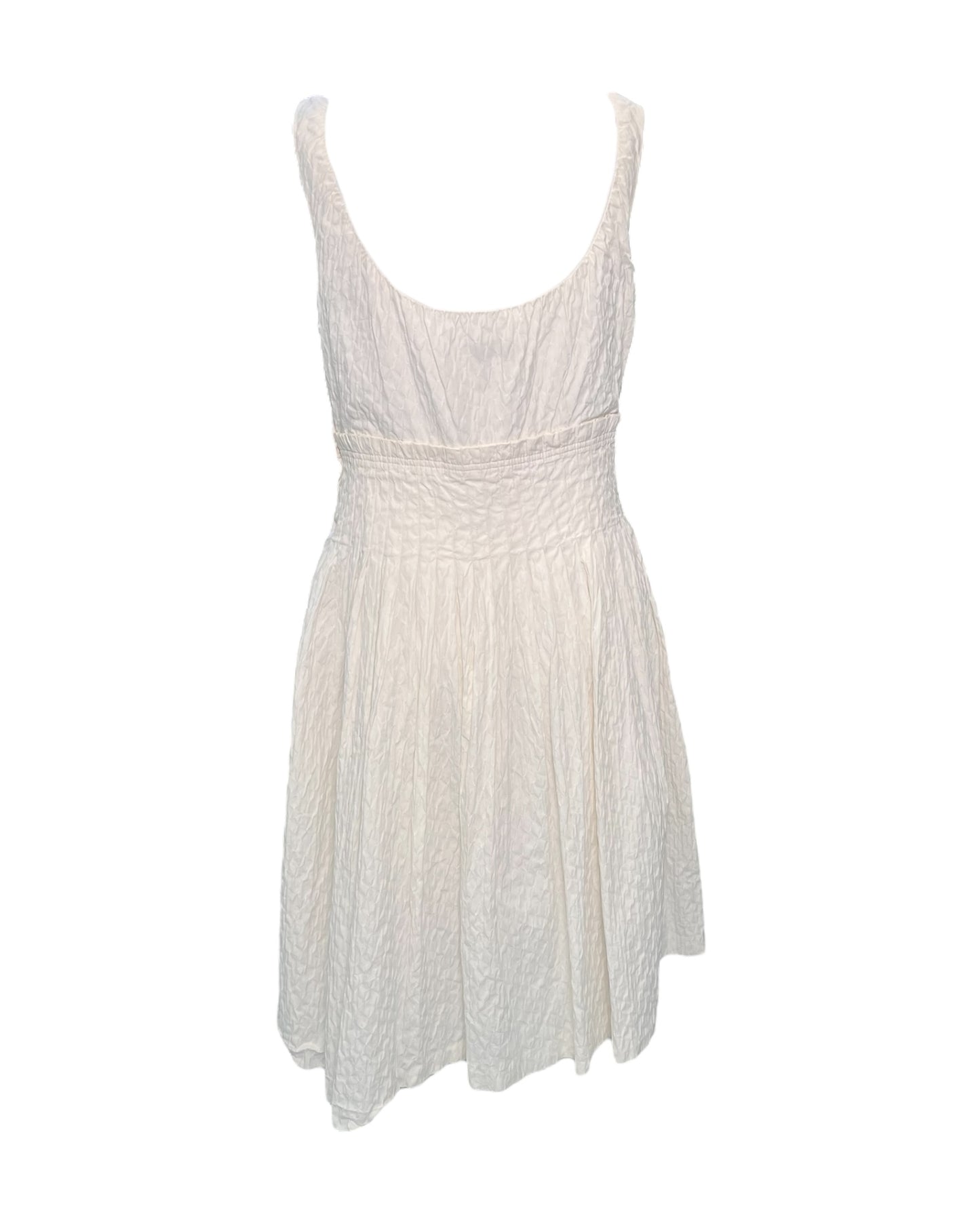 Vintage 2000s Moschino White Pleated Dress
