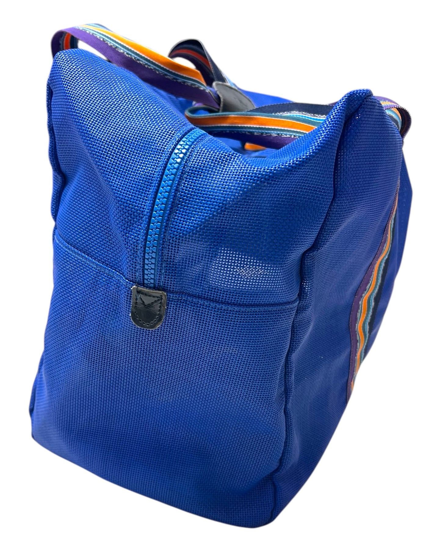 Vintage Missoni Blue Mesh Duffle Bag