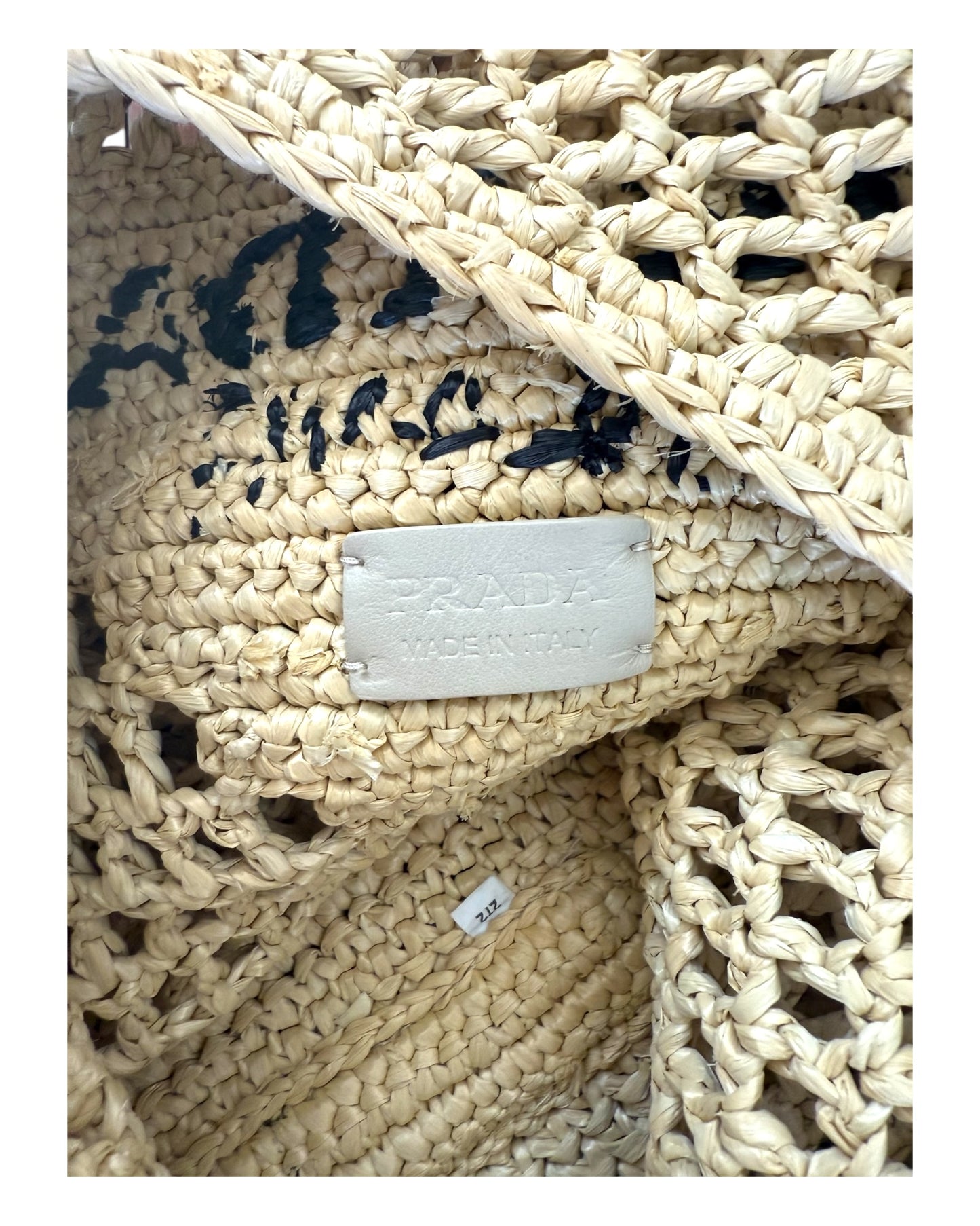 Pre-Loved Prada Raffia Hobo Bag