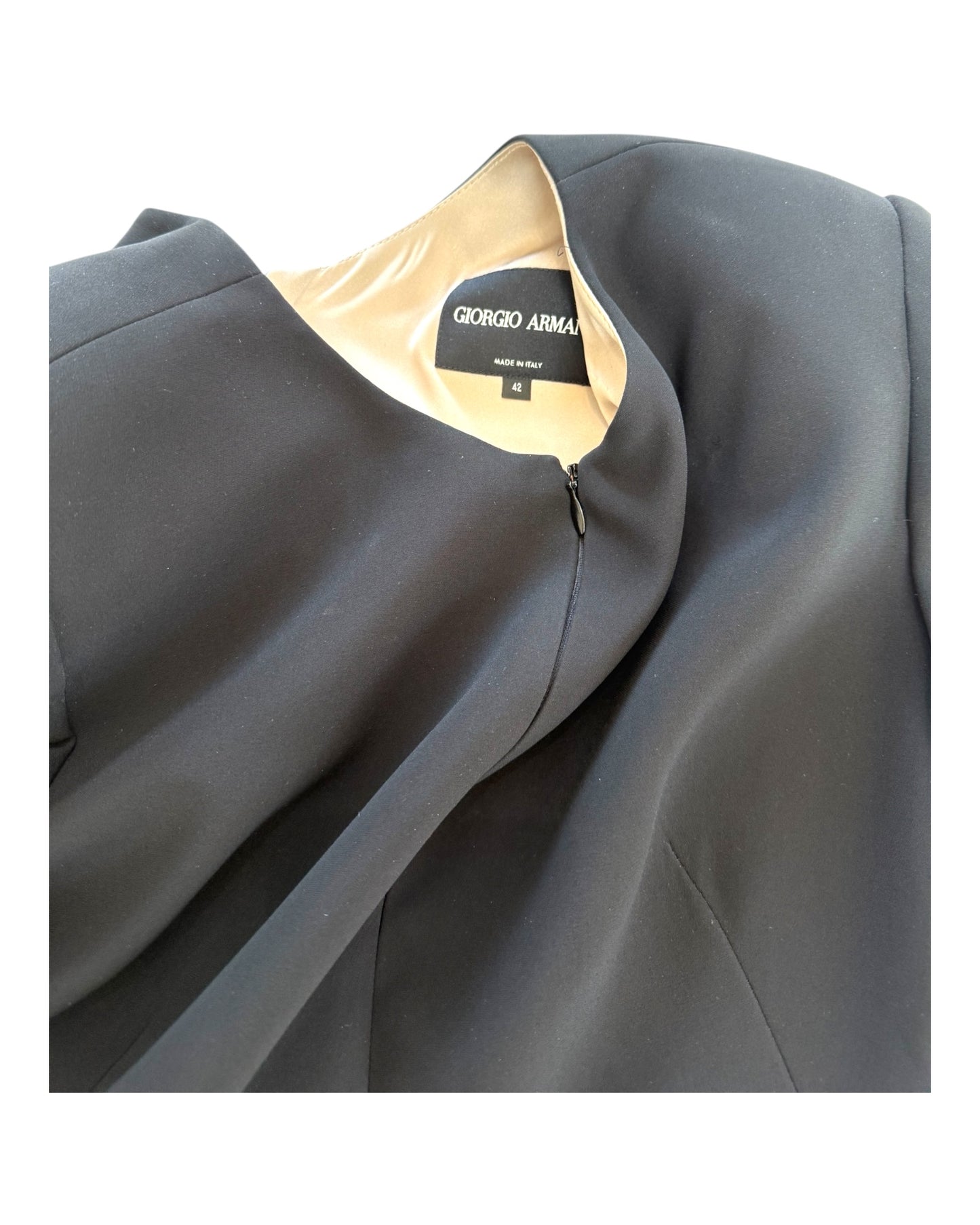 Pre-Loved Armani Privé Black Silk Suit