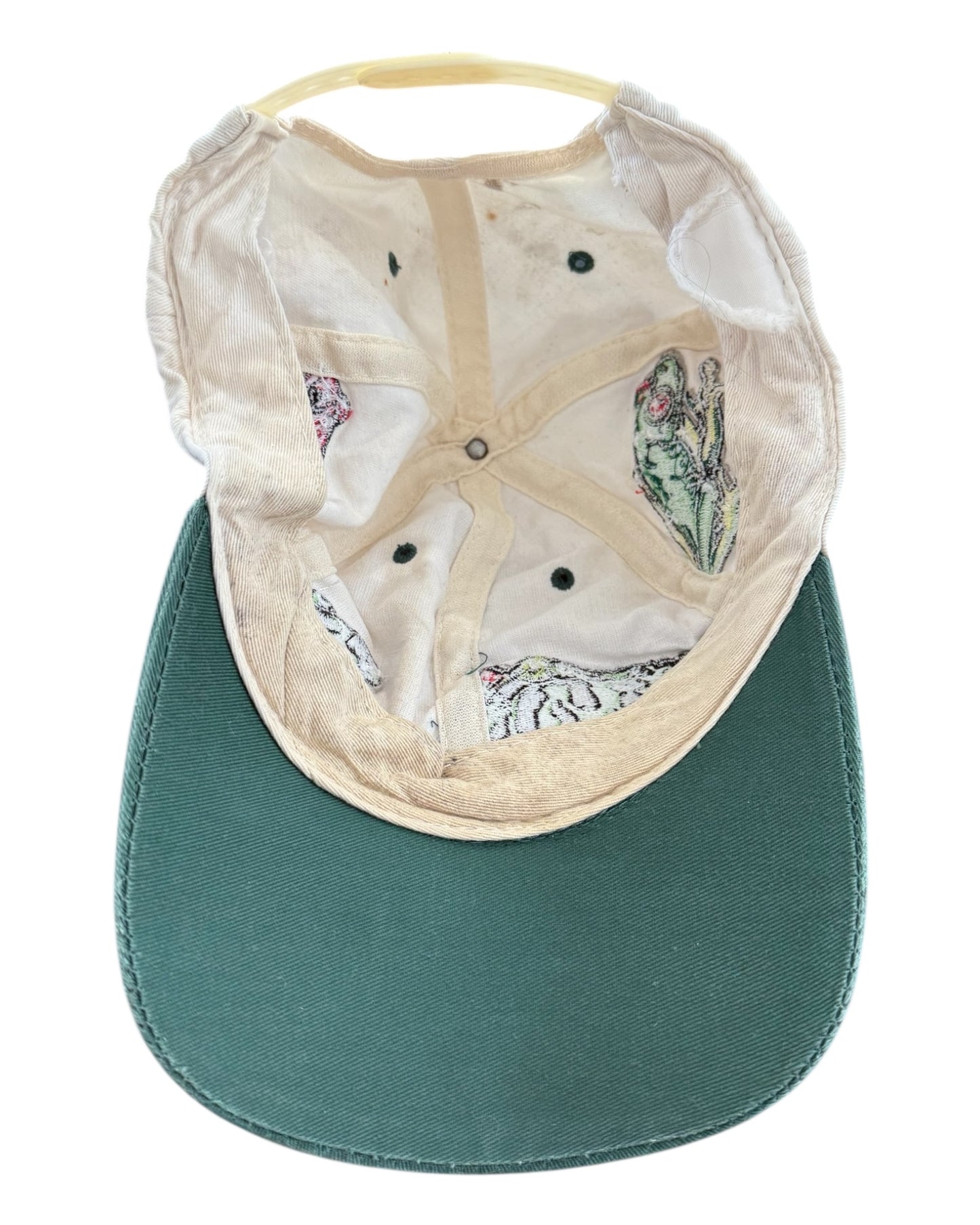 Vintage Embroidered Frog Hat