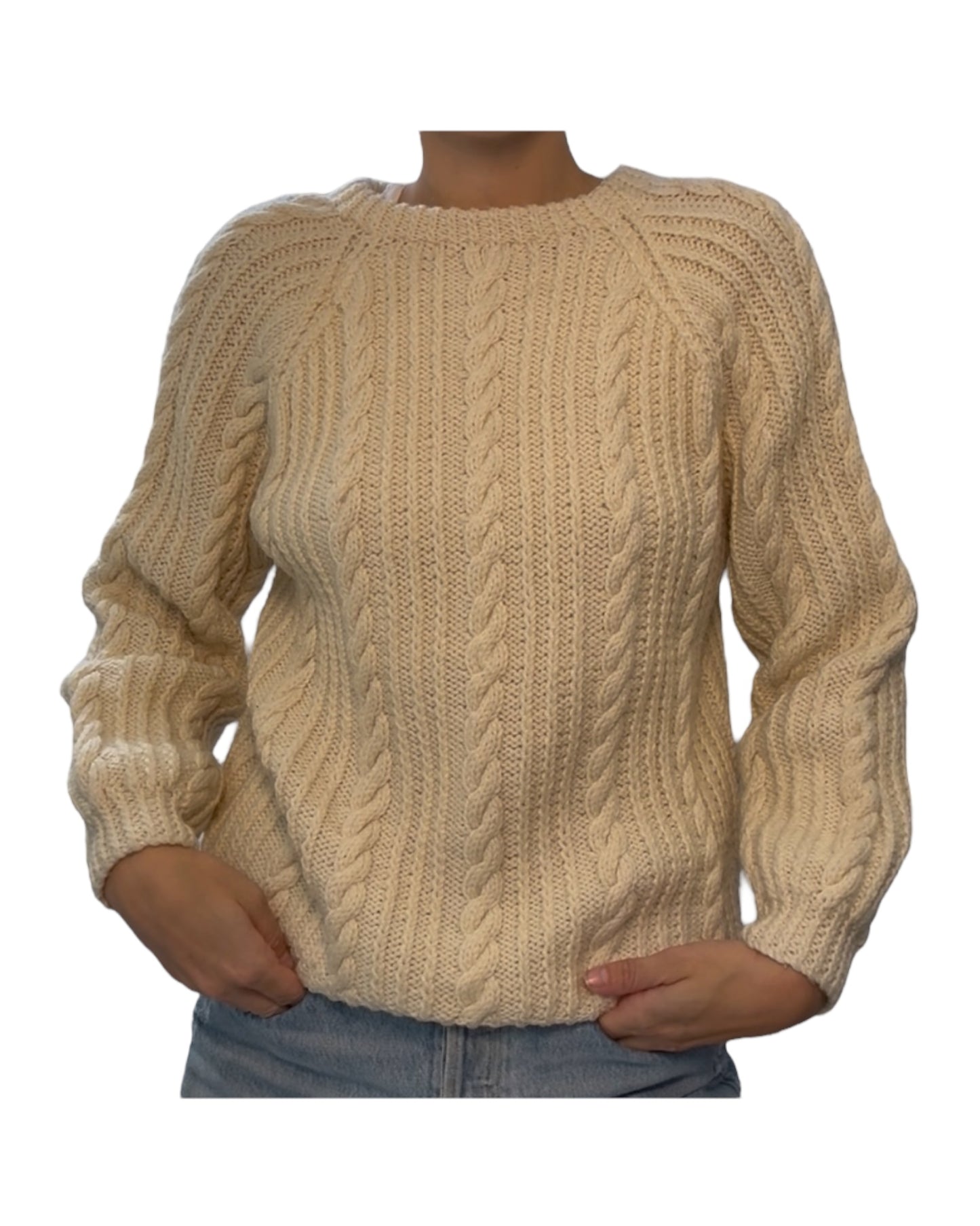 Vintage Cable Knit Fishermans Sweater