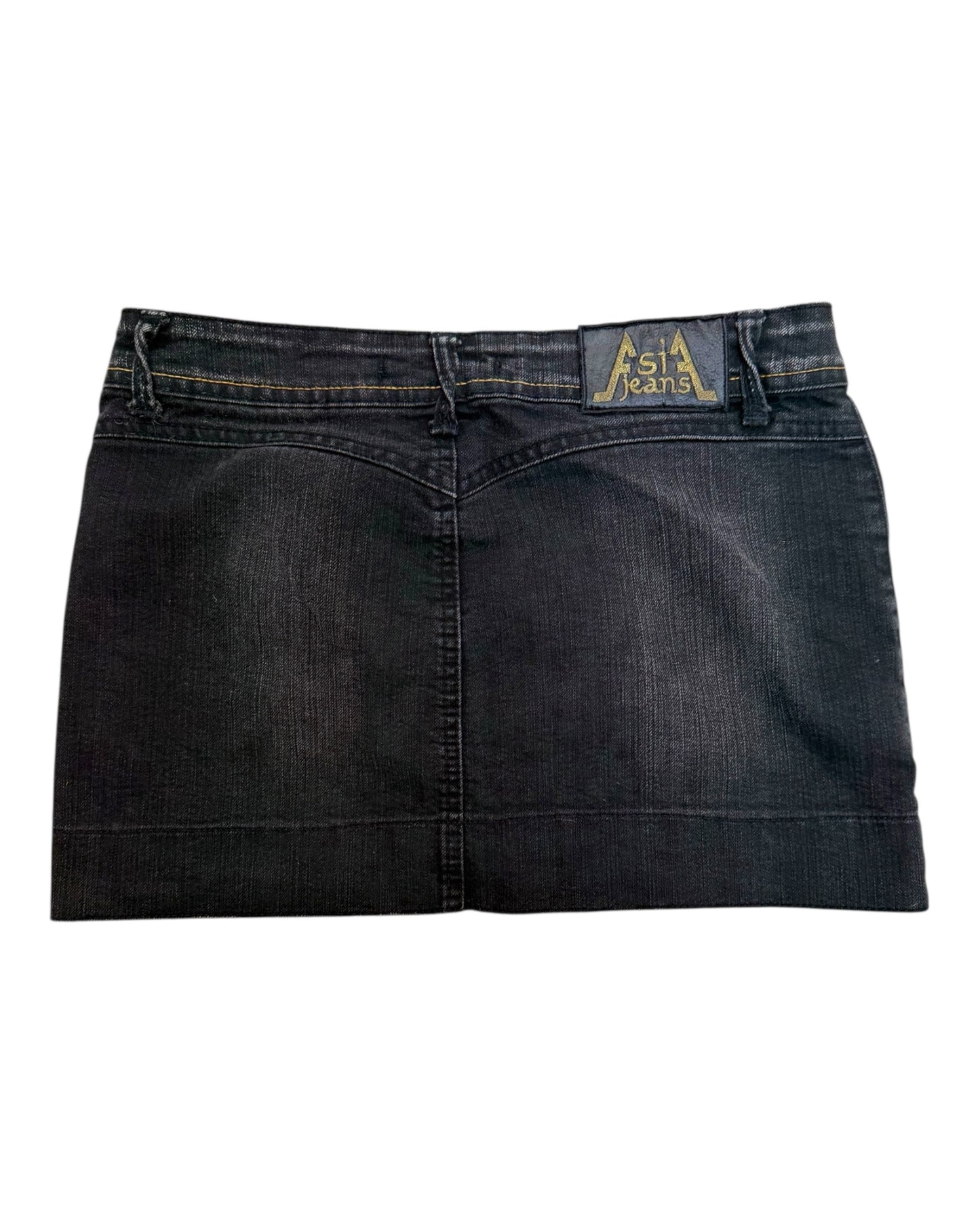 Vintage Asia Jeans Micro Mini Denim Skirt