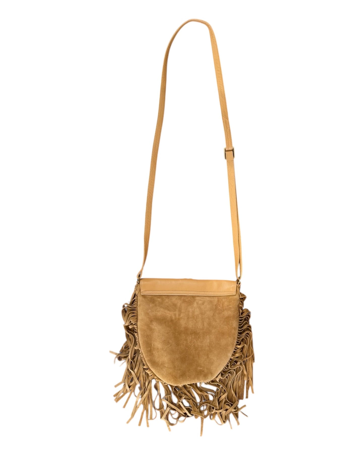 Pre-Loved Lilla Lane Suede and Leather Fringe Bag