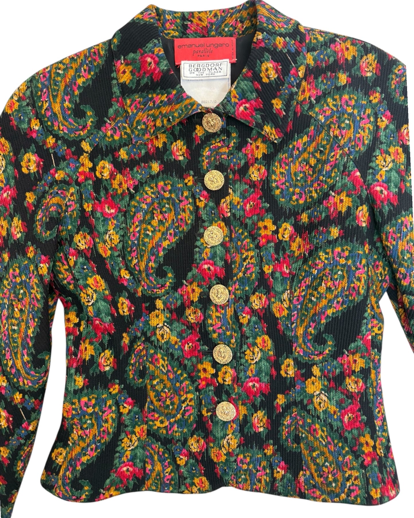 Vintage Emanuel Ungaro Paisley Evening Jacket