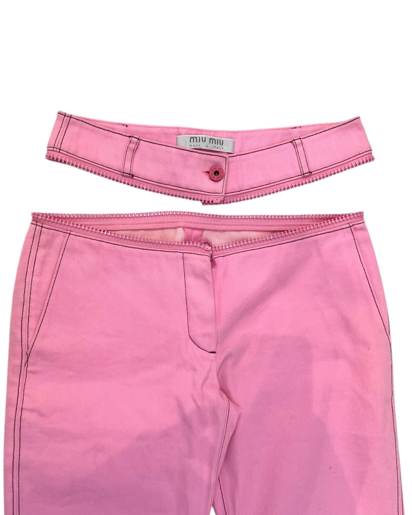 Vintage 1990s Miu Miu Pink Jeans